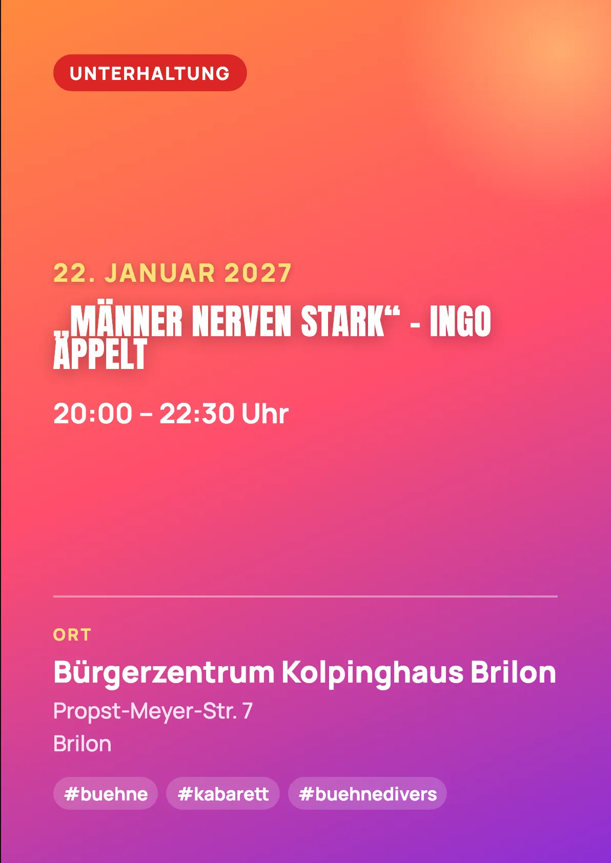 Veranstaltungsflyer