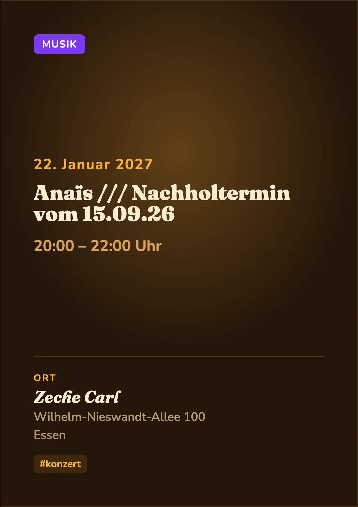Veranstaltungsflyer