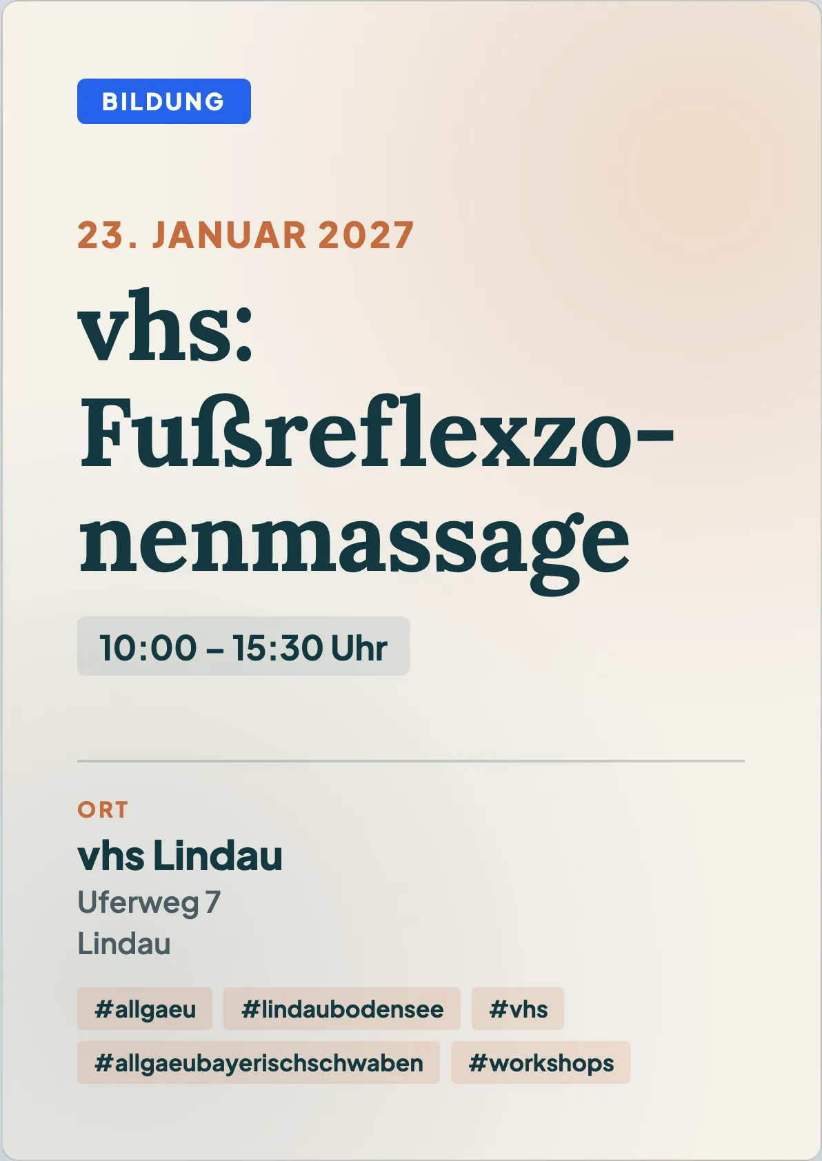 Veranstaltungsflyer