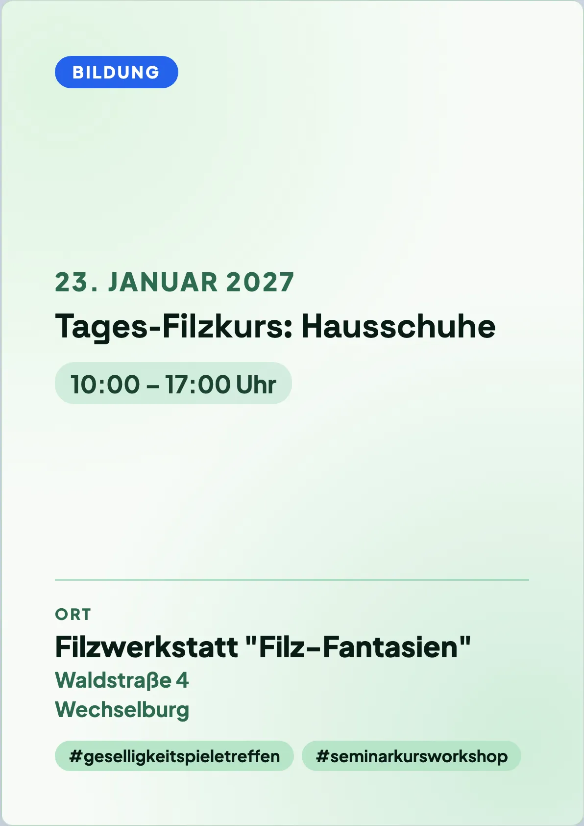 Veranstaltungsflyer
