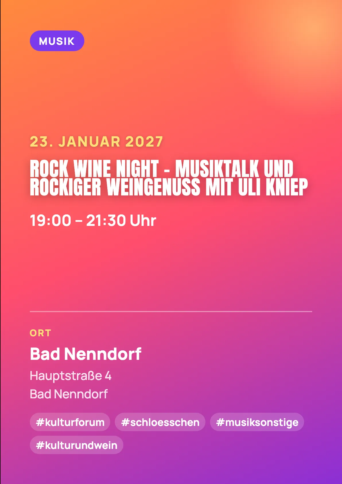 Veranstaltungsflyer
