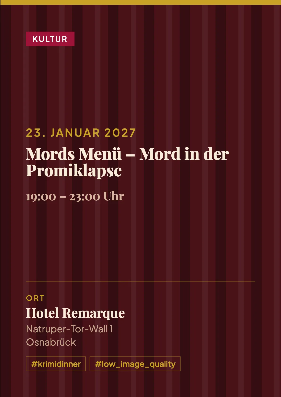 Veranstaltungsflyer
