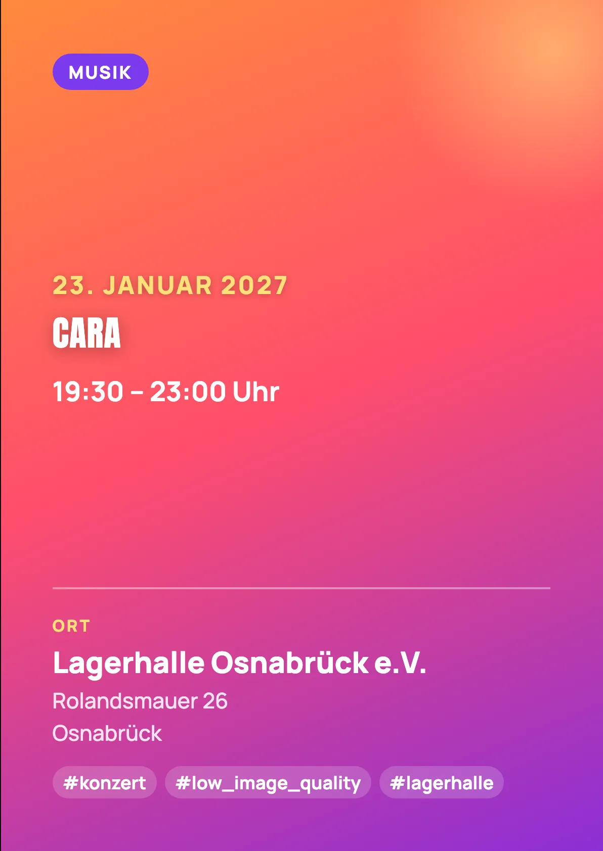 Veranstaltungsflyer