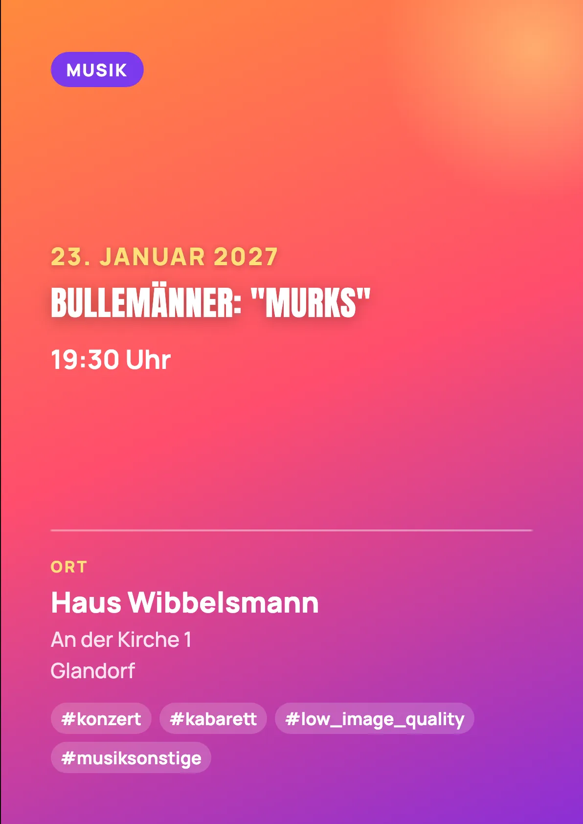 Veranstaltungsflyer