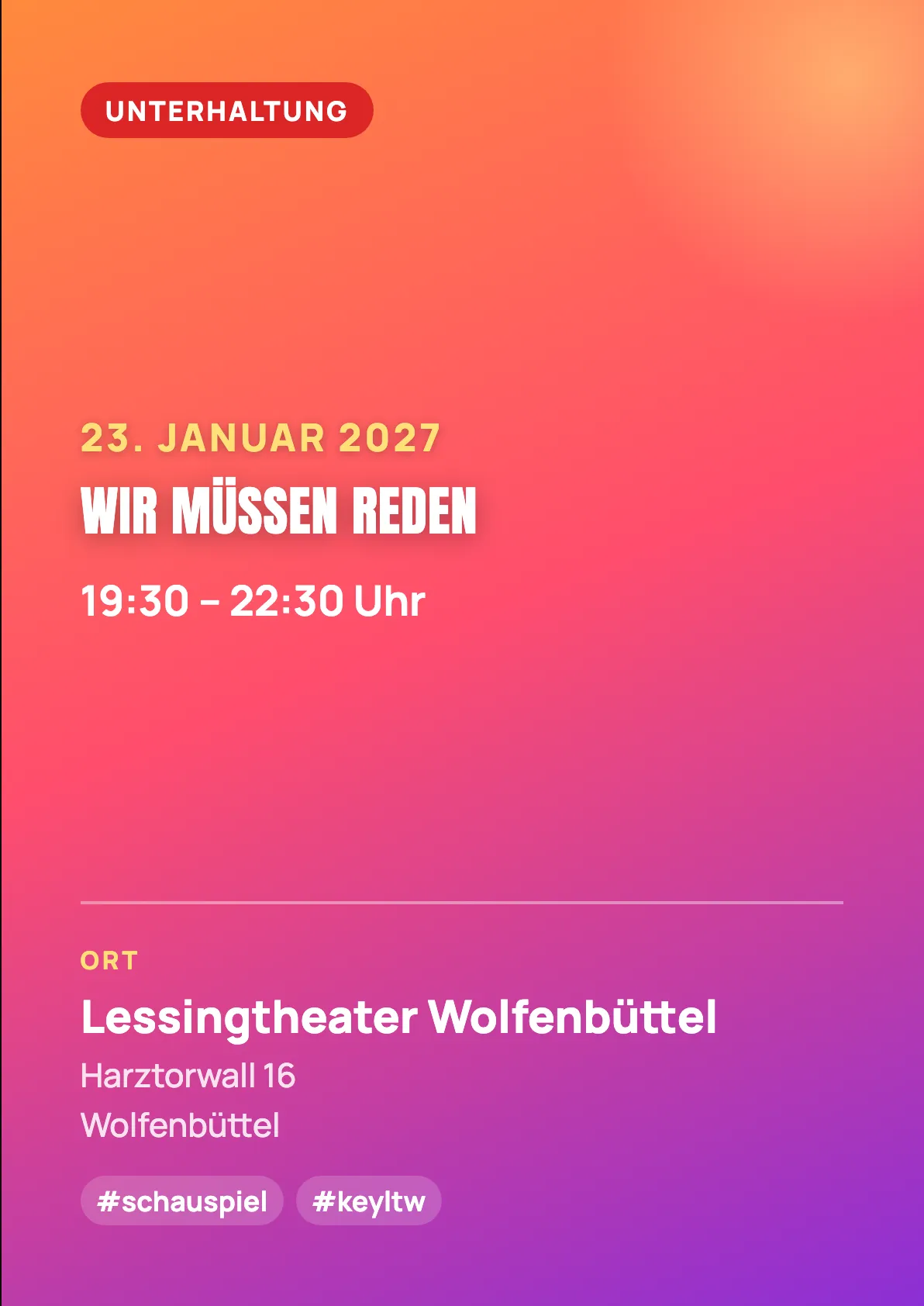 Veranstaltungsflyer