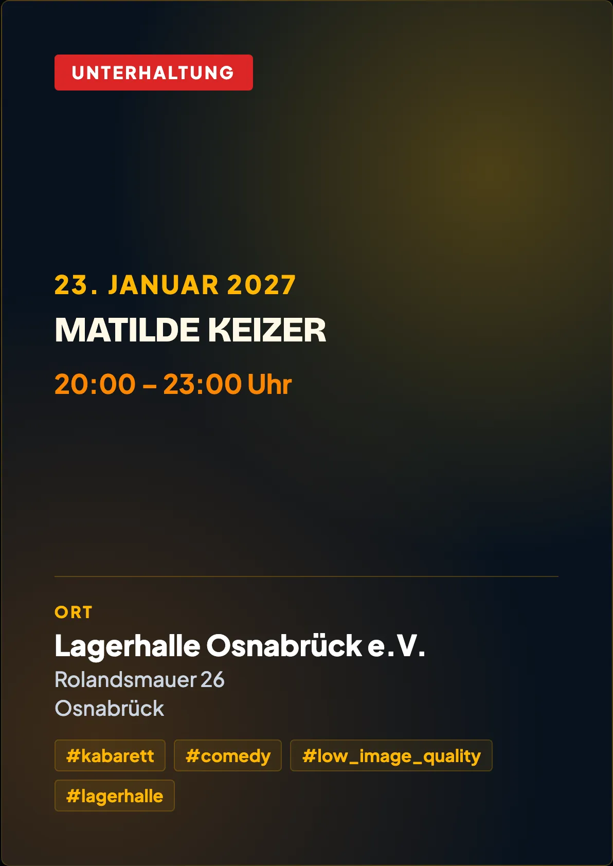 Veranstaltungsflyer