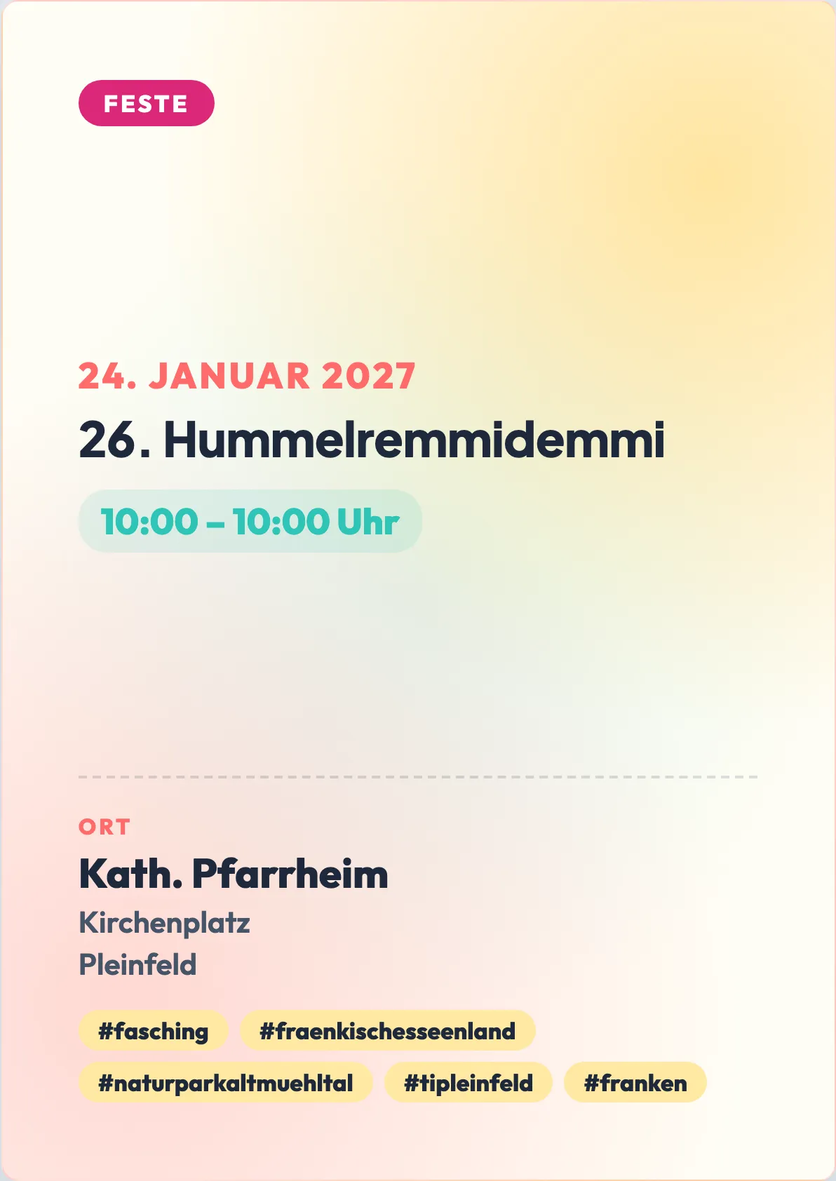 Veranstaltungsflyer
