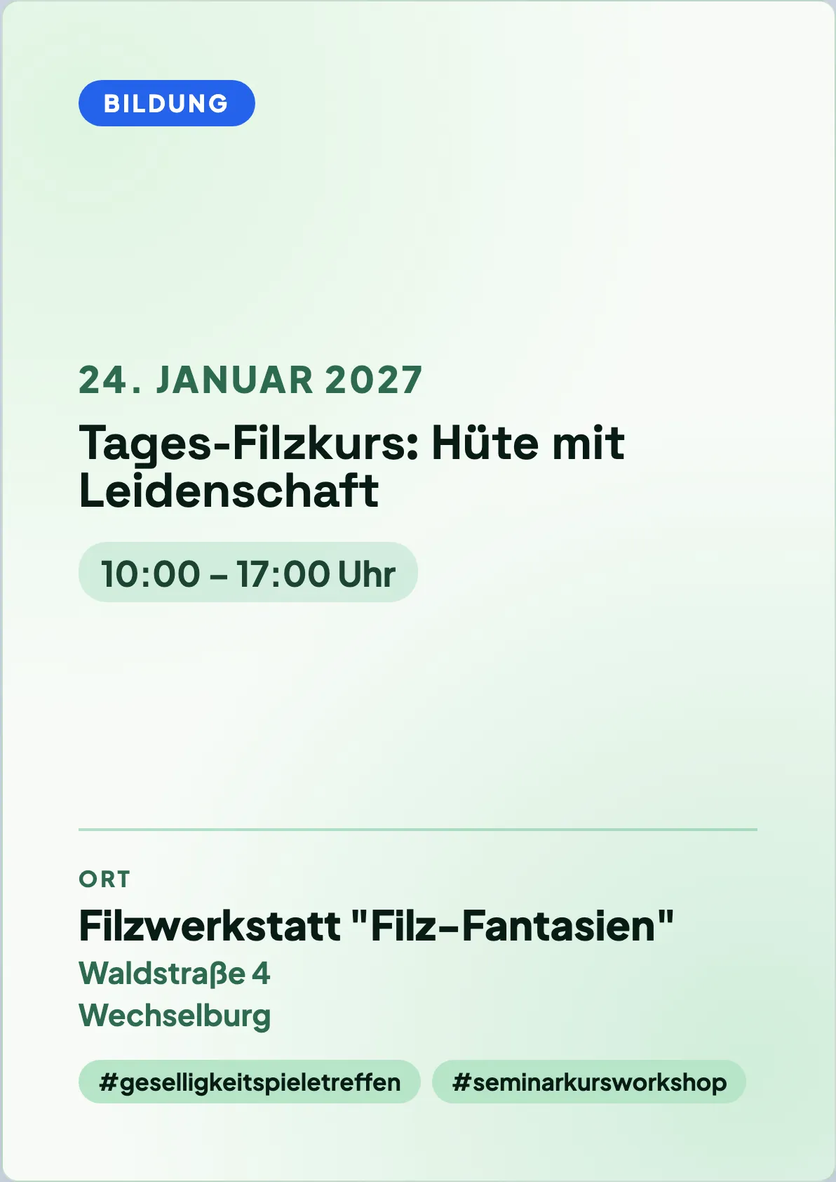 Veranstaltungsflyer