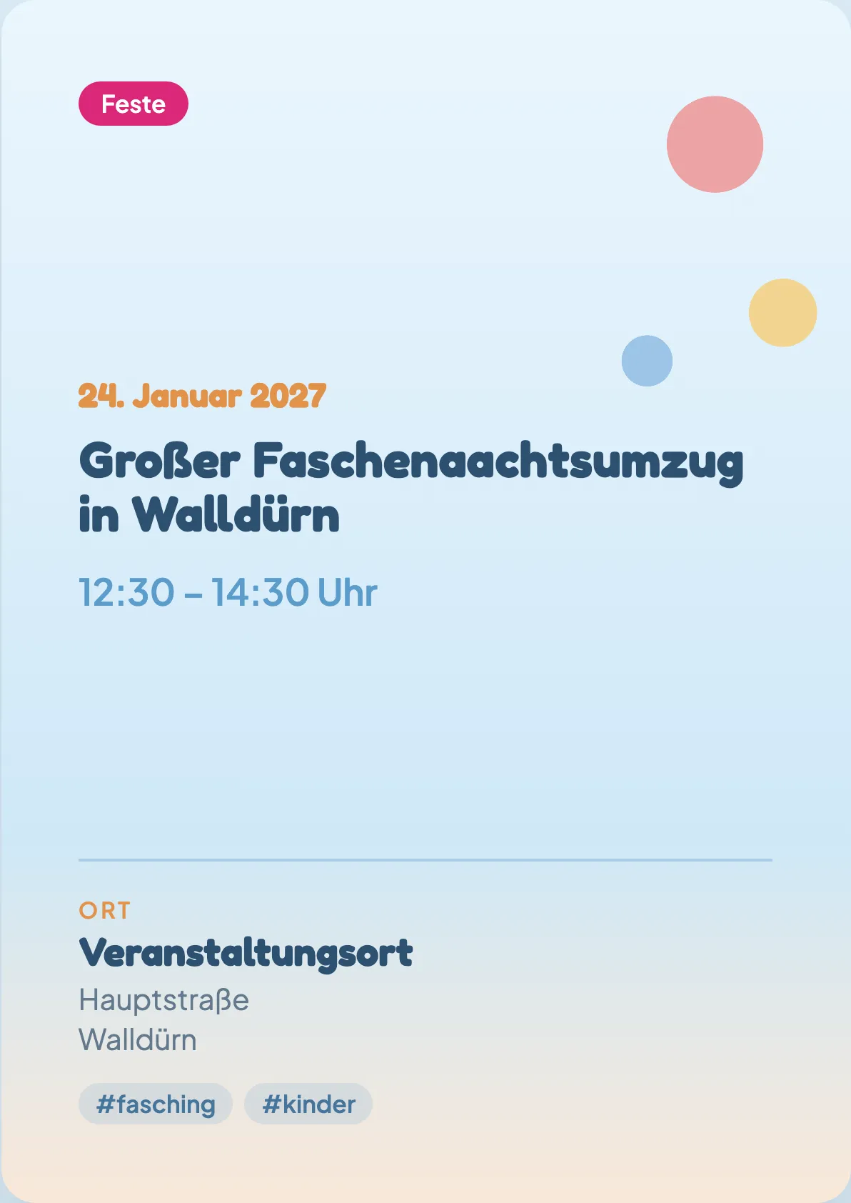 Veranstaltungsflyer