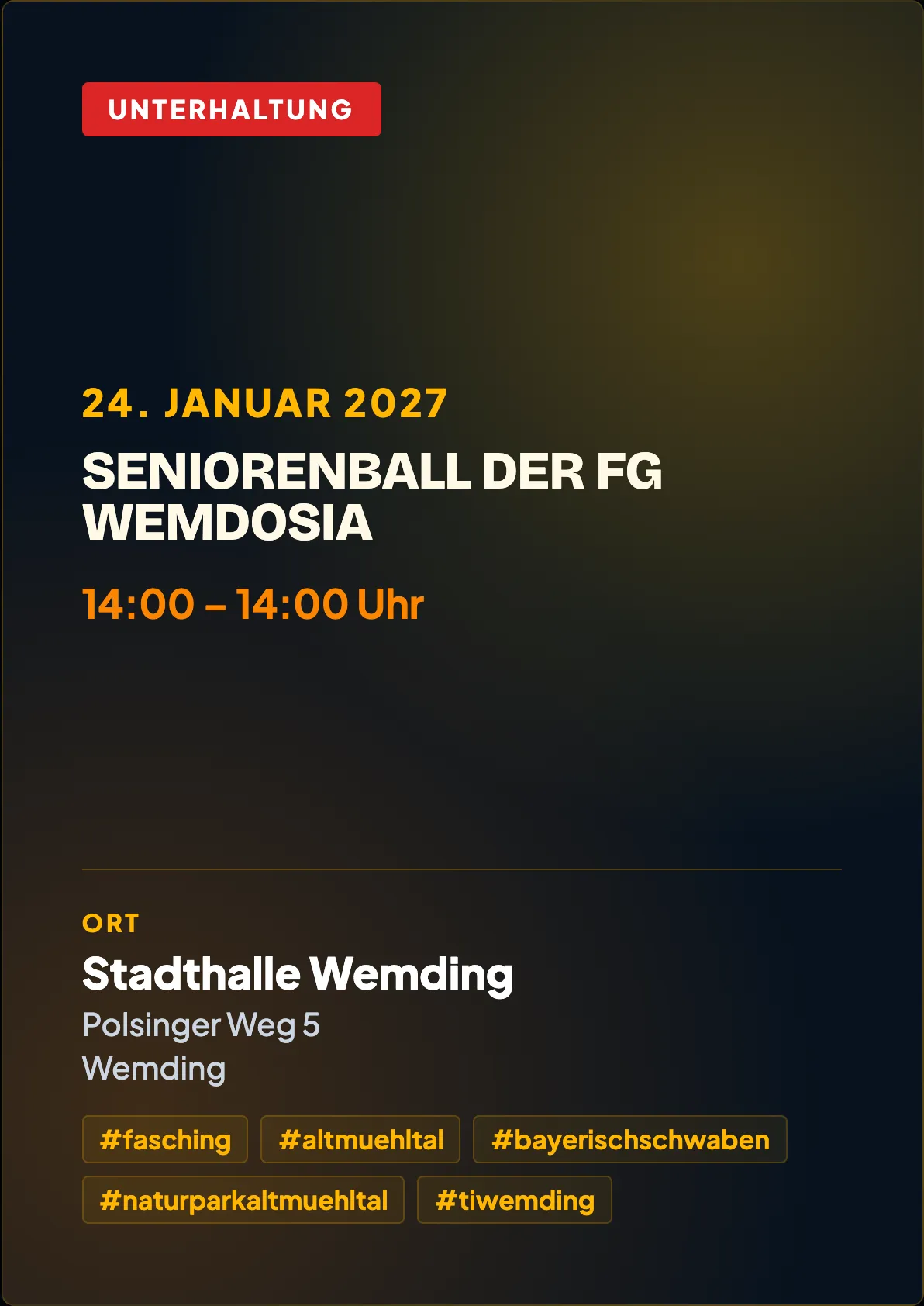 Veranstaltungsflyer