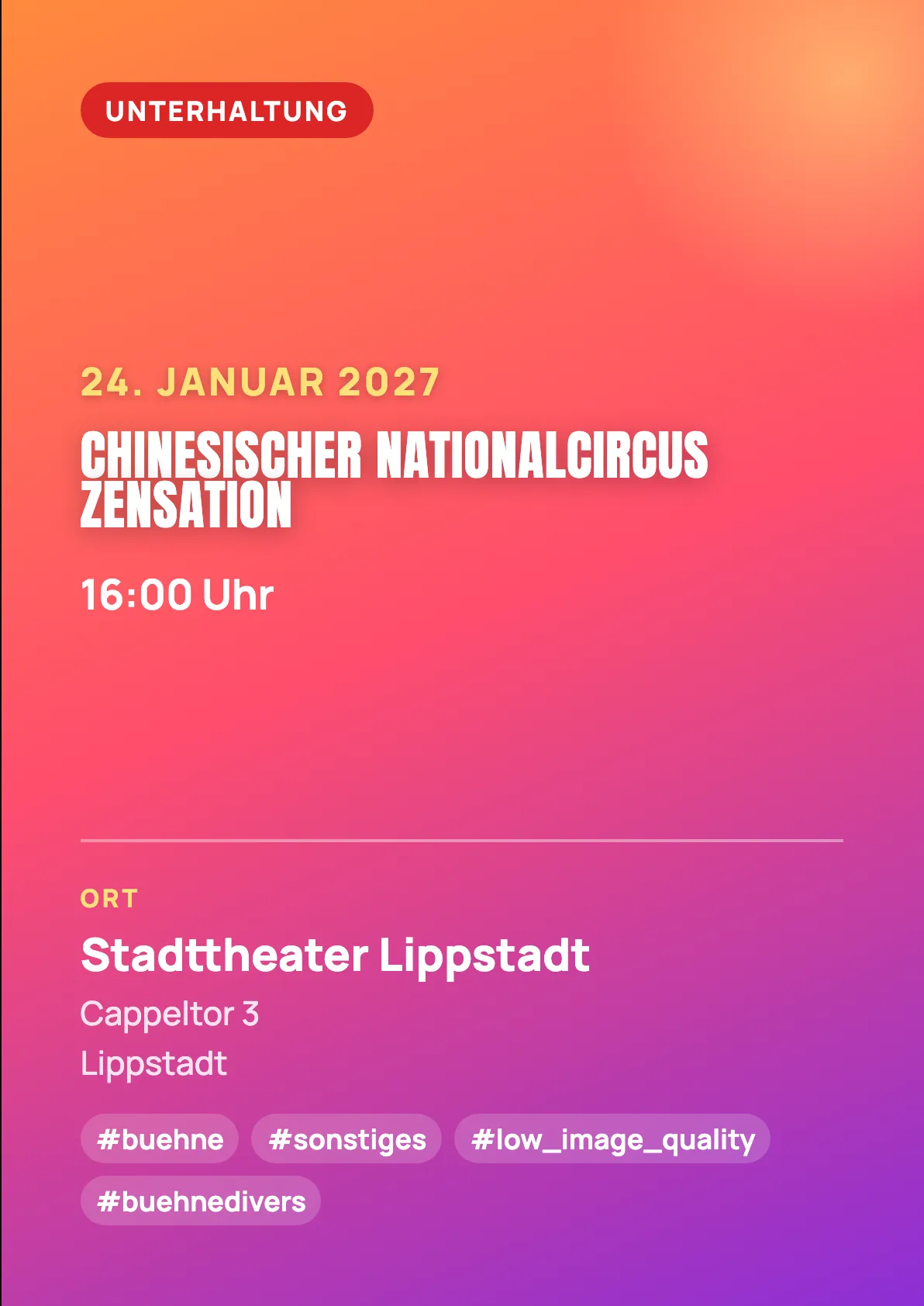 Veranstaltungsflyer