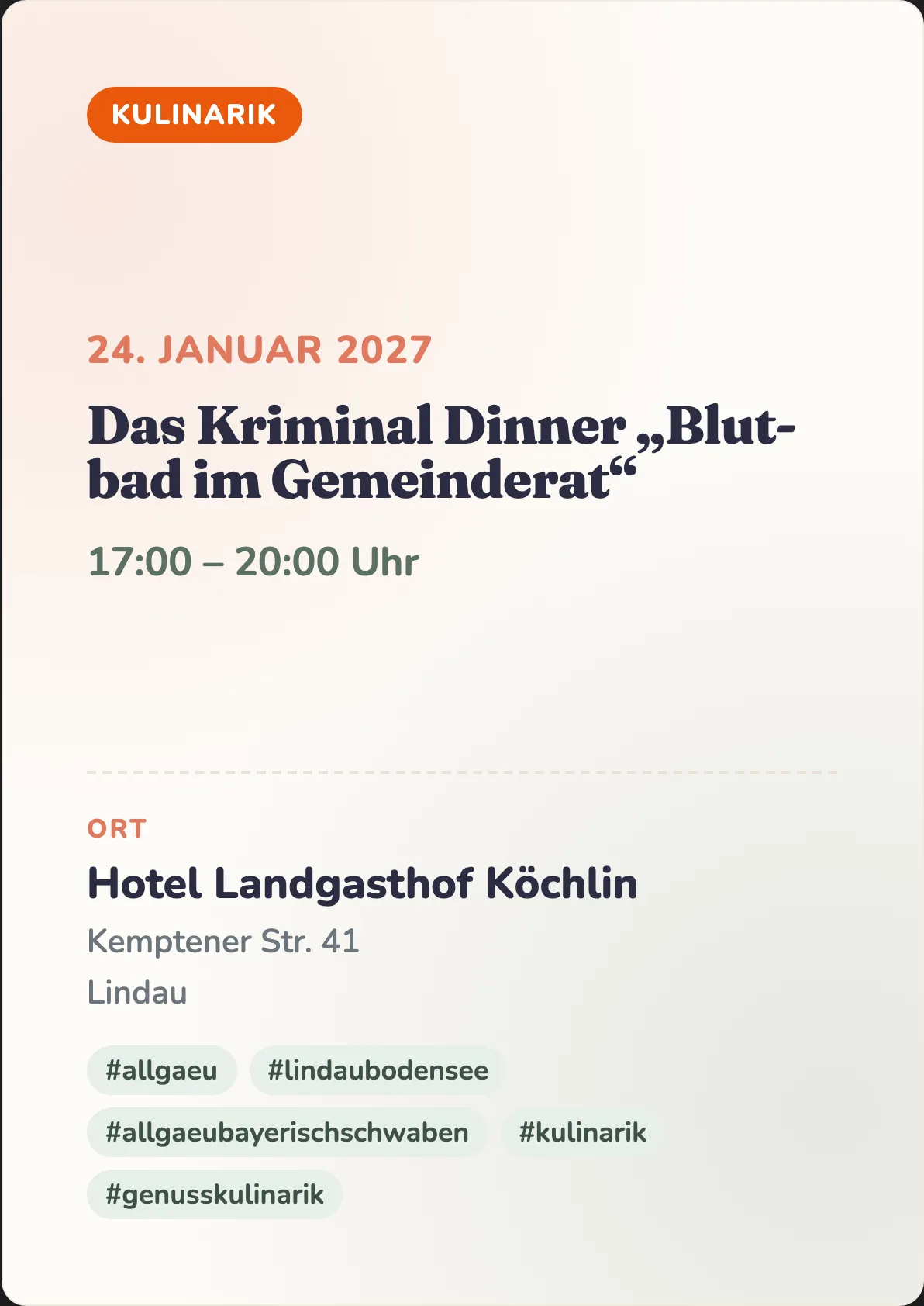Veranstaltungsflyer