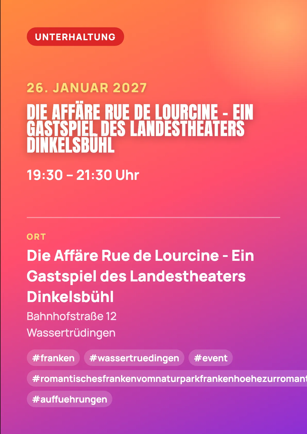 Veranstaltungsflyer