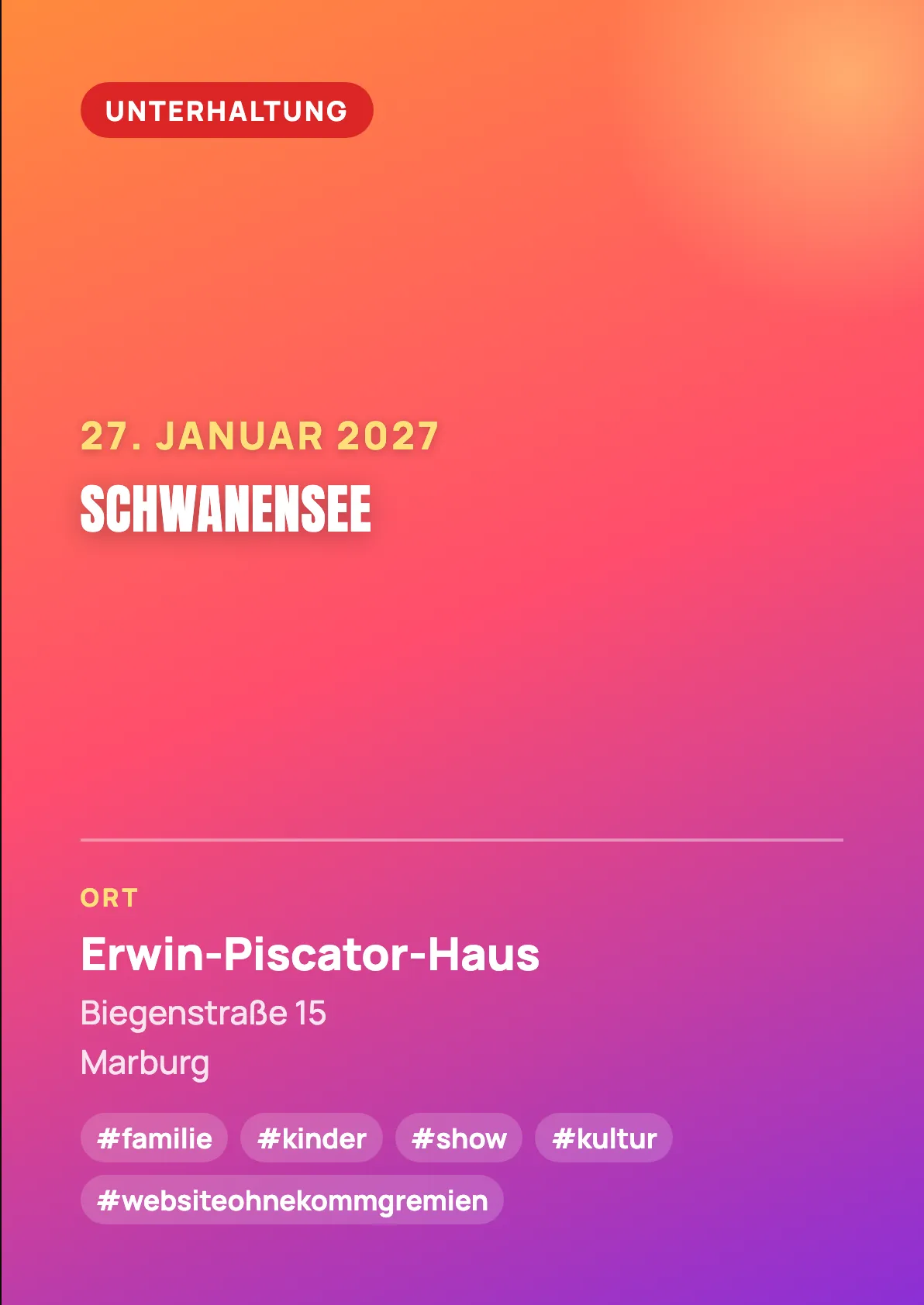 Veranstaltungsflyer