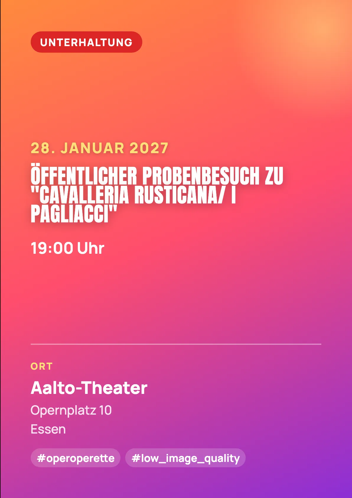 Veranstaltungsflyer