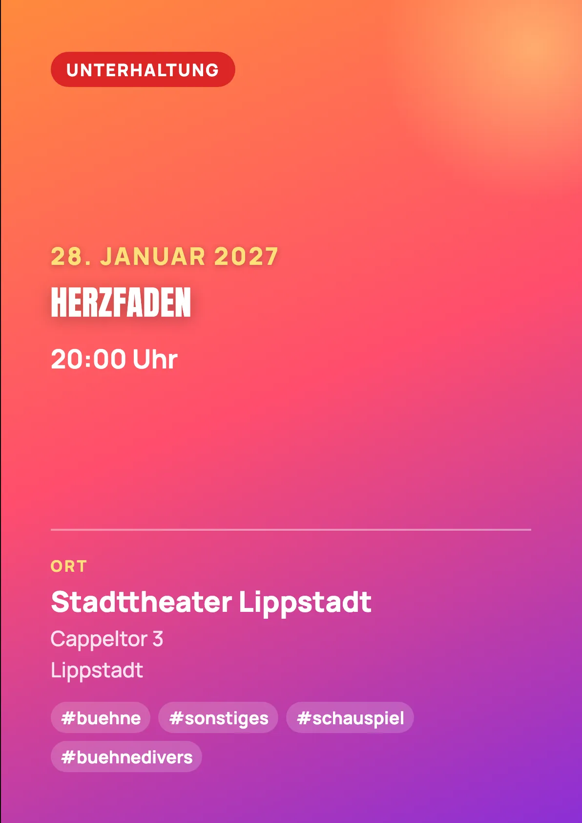 Veranstaltungsflyer