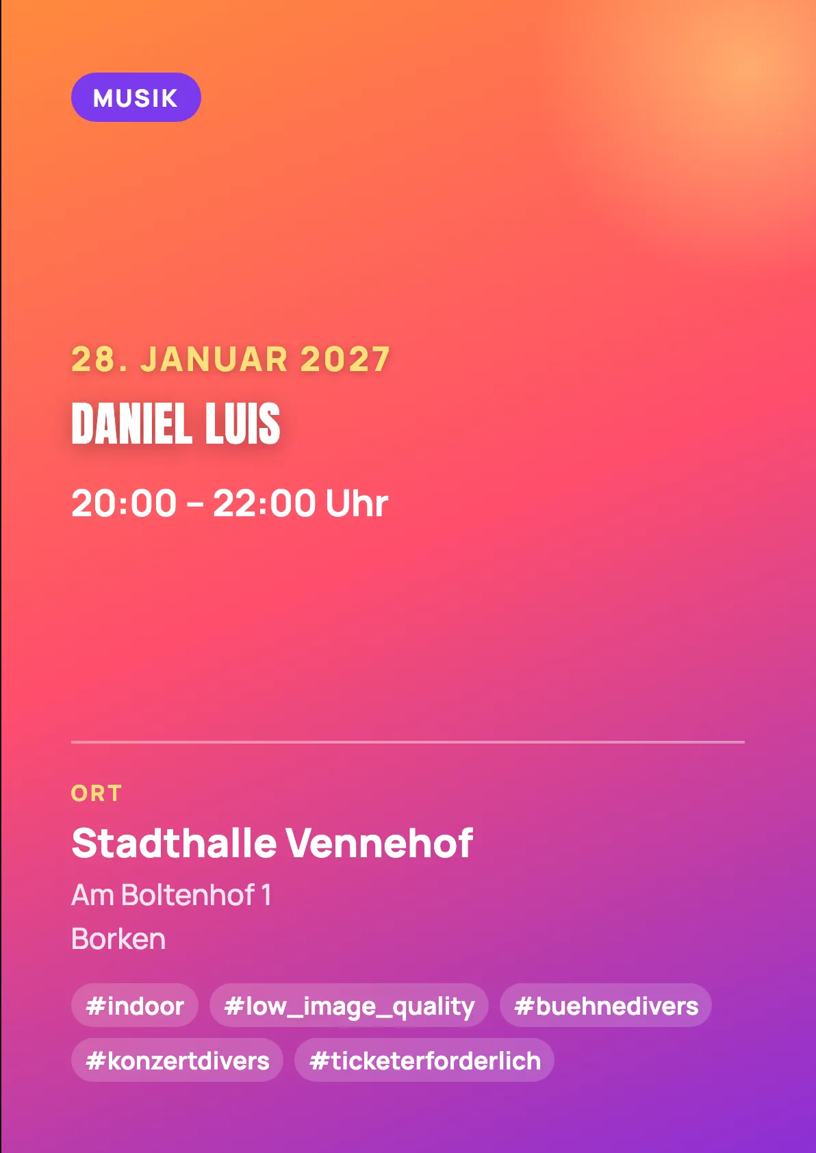 Veranstaltungsflyer