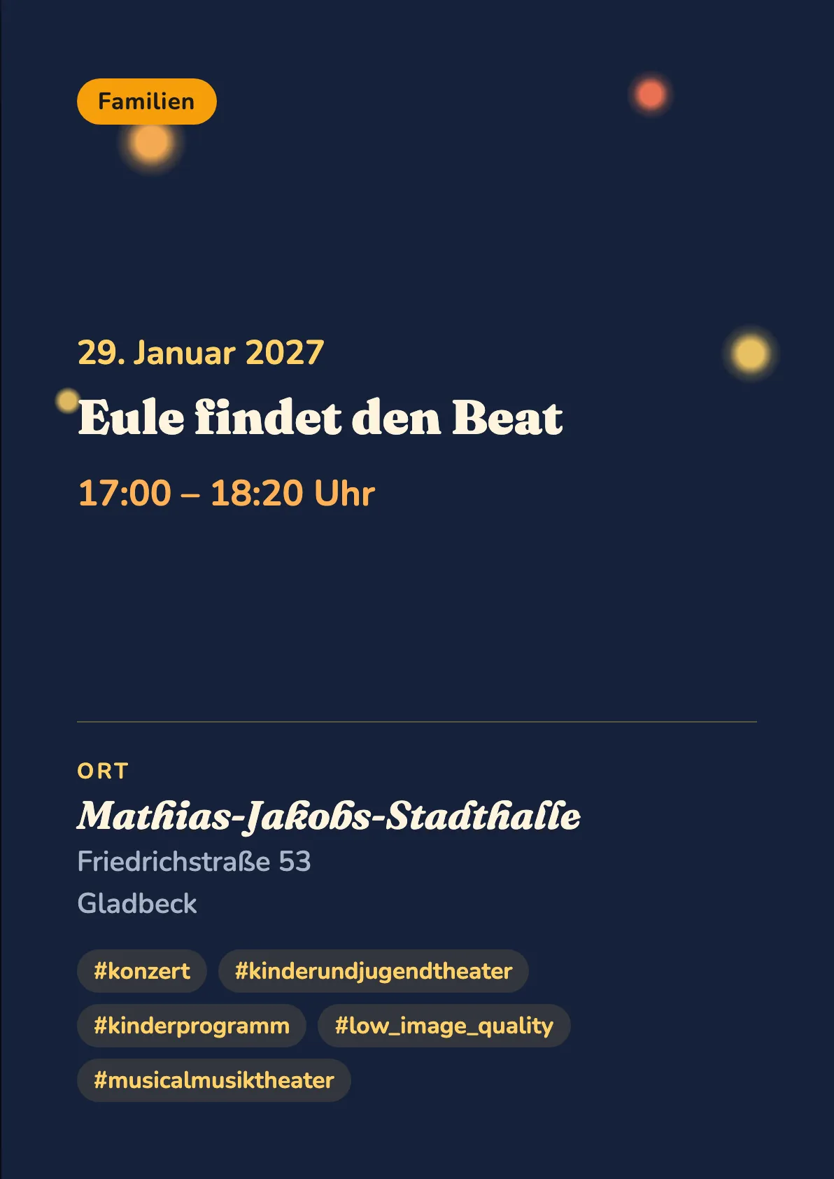 Veranstaltungsflyer