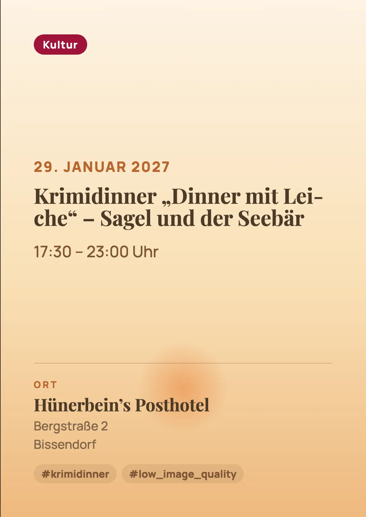 Veranstaltungsflyer