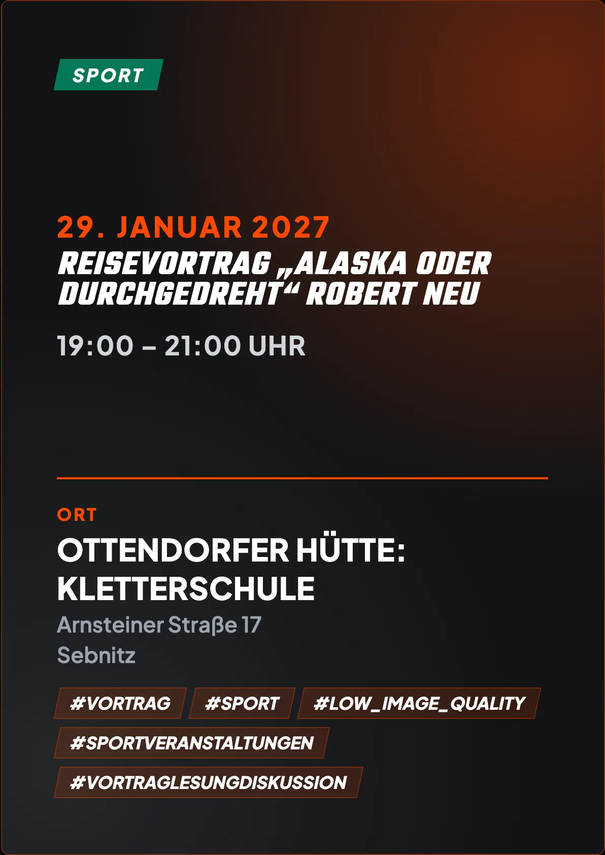 Veranstaltungsflyer