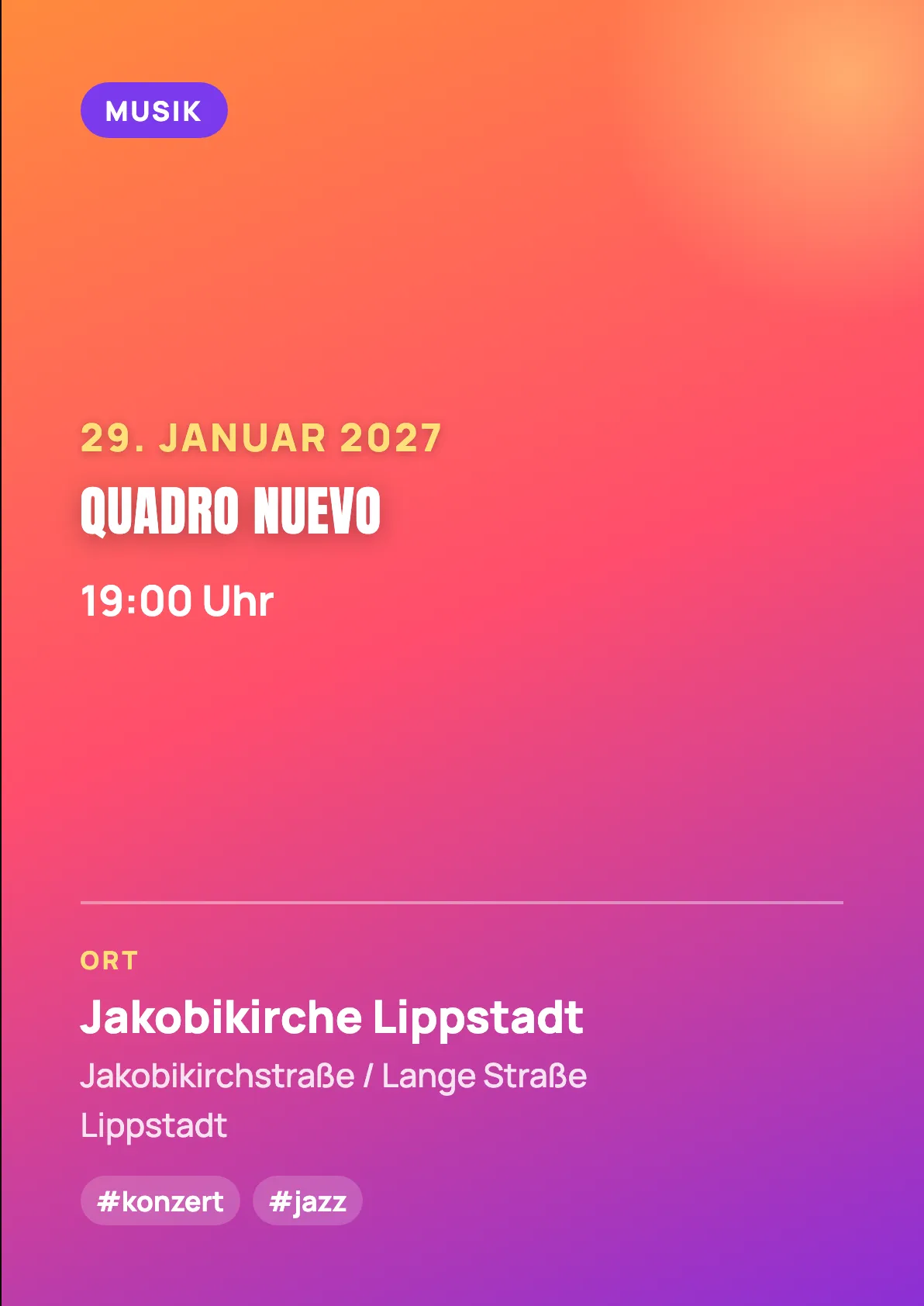 Veranstaltungsflyer