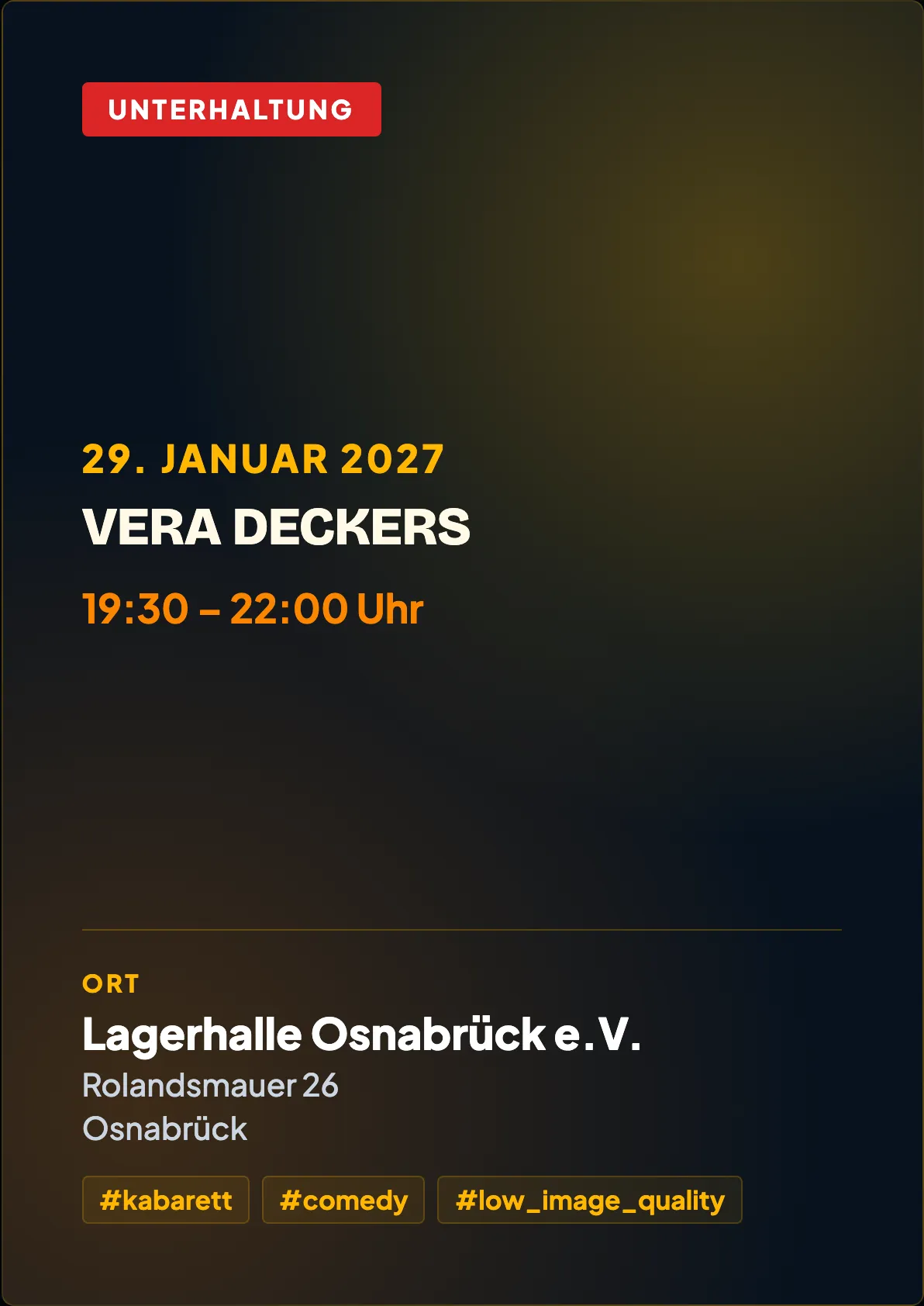 Veranstaltungsflyer