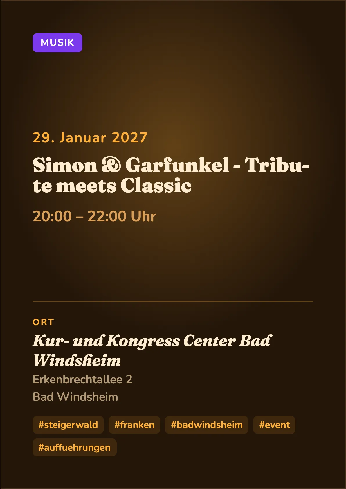 Veranstaltungsflyer