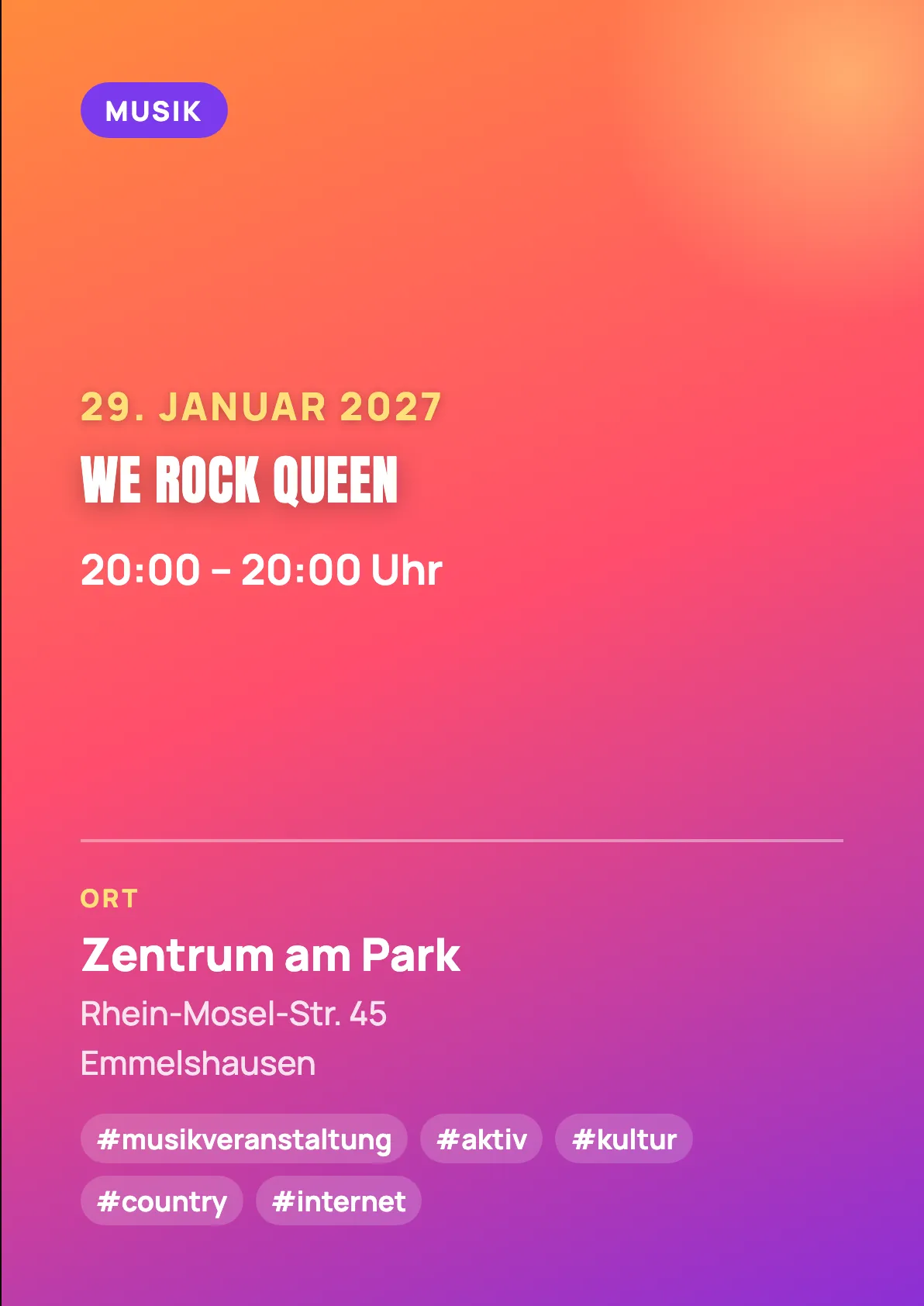 Veranstaltungsflyer