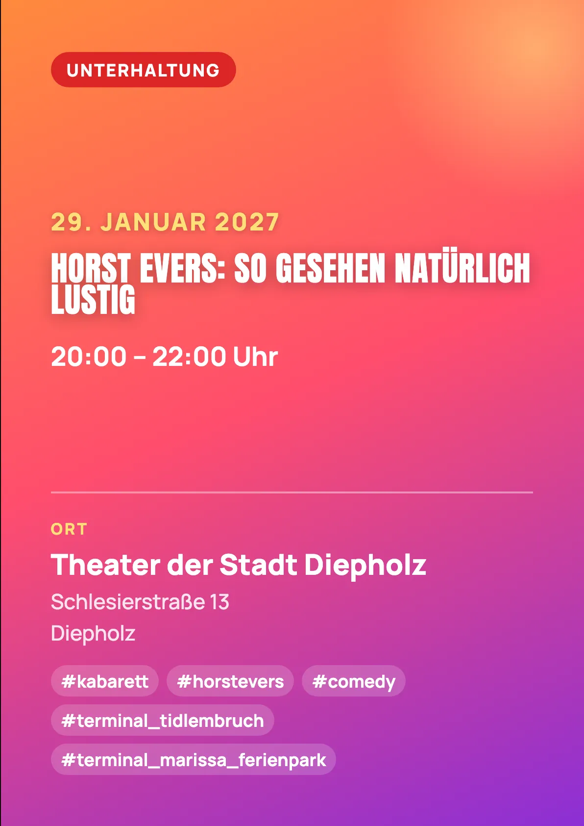 Veranstaltungsflyer