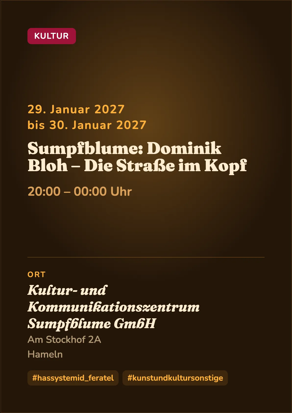 Veranstaltungsflyer