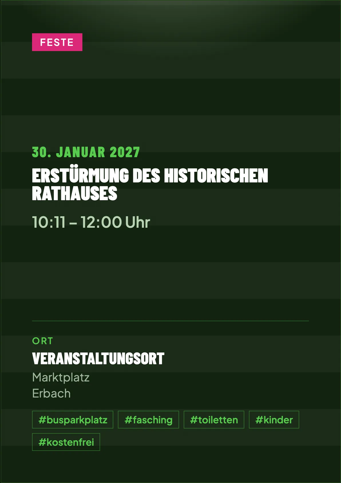 Veranstaltungsflyer