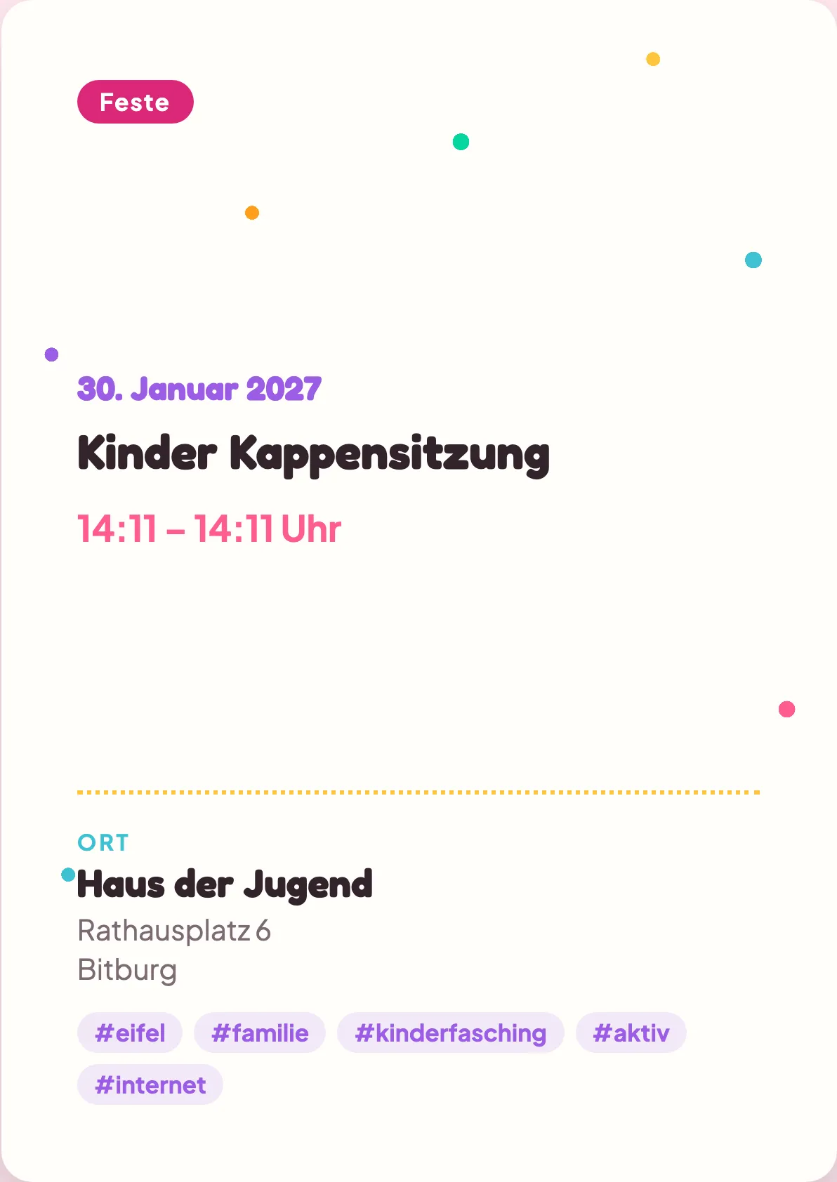 Veranstaltungsflyer