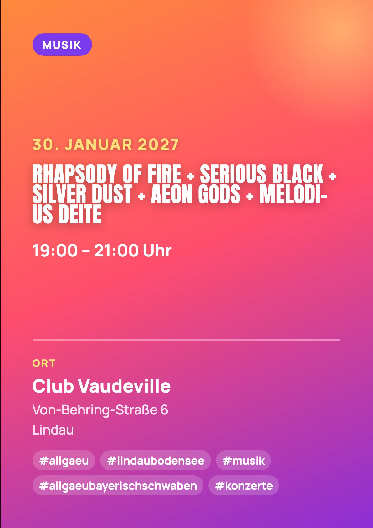 Veranstaltungsflyer