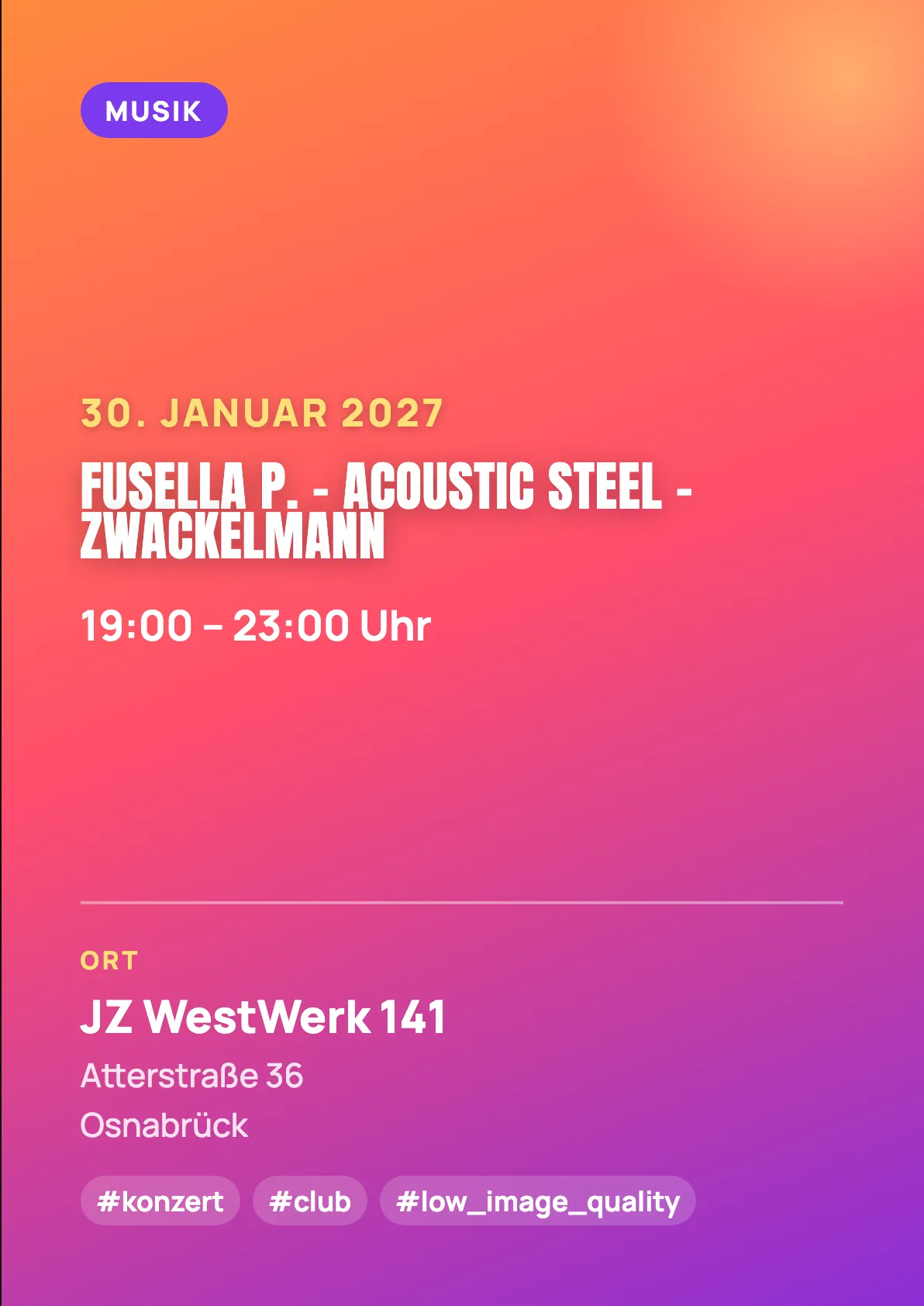 Veranstaltungsflyer