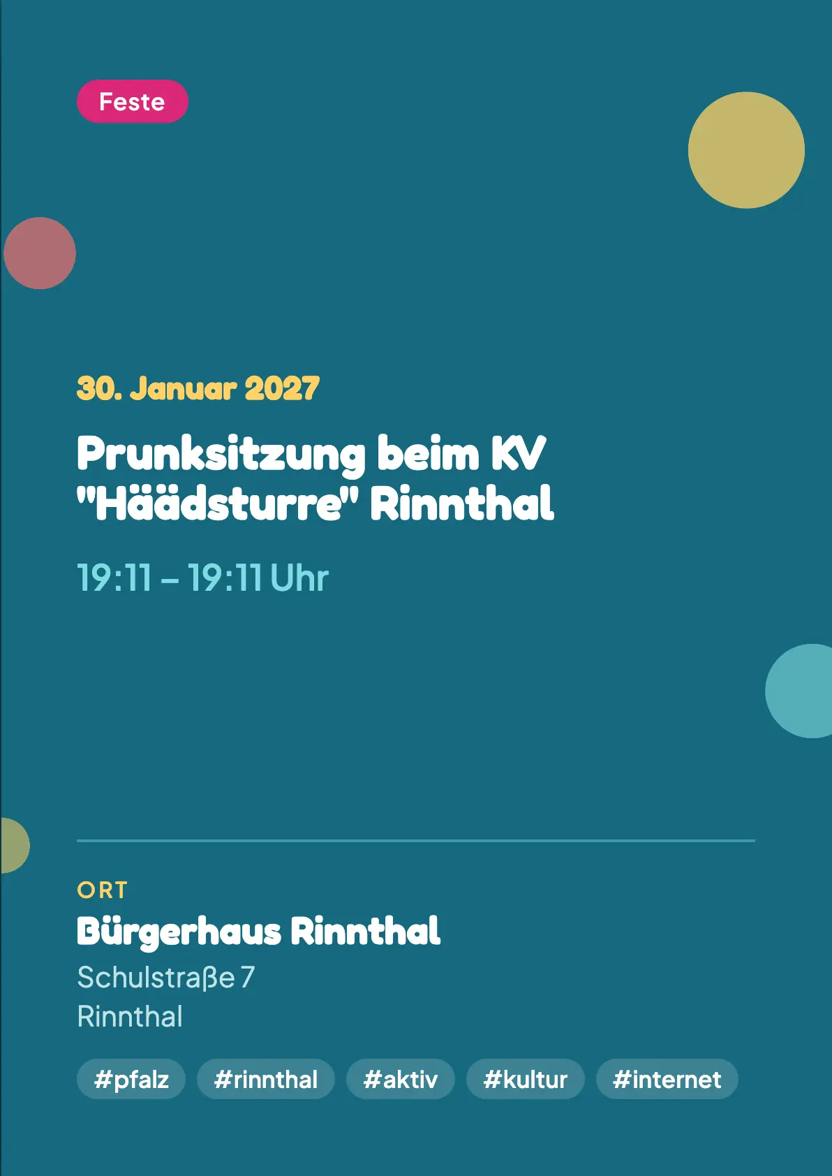 Veranstaltungsflyer