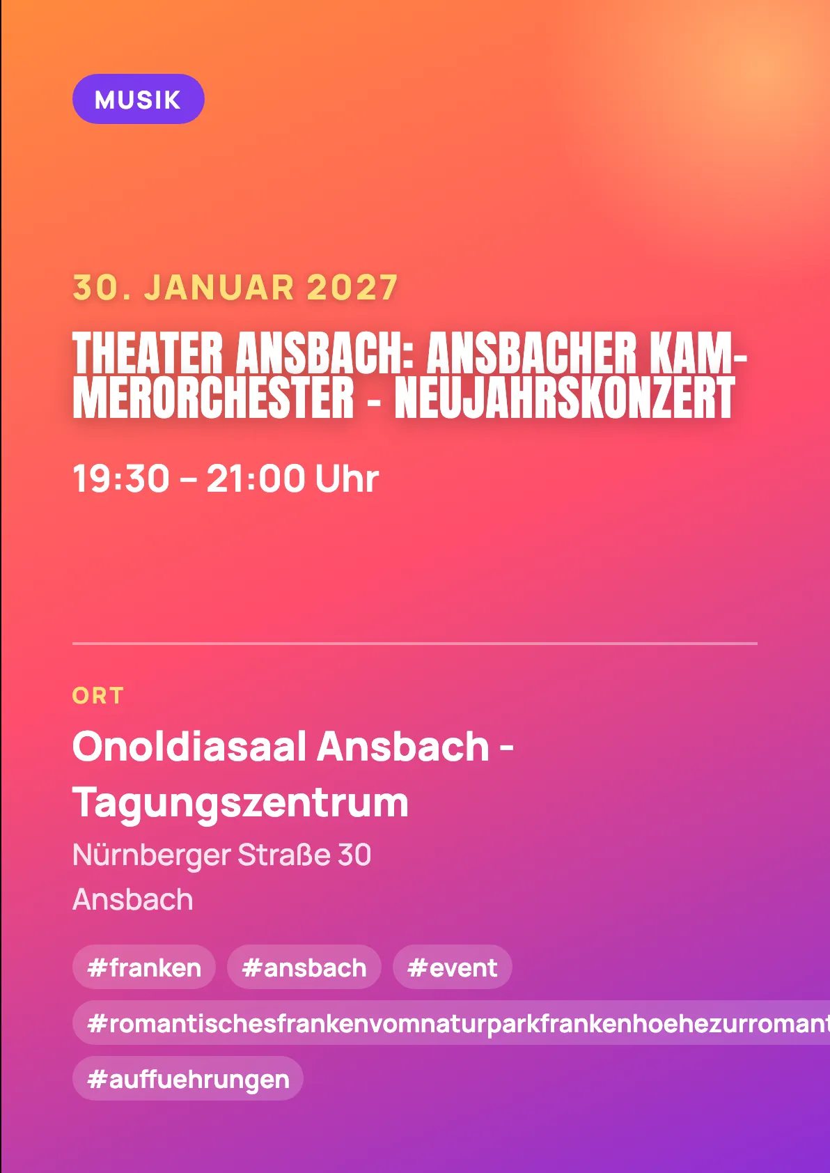 Veranstaltungsflyer