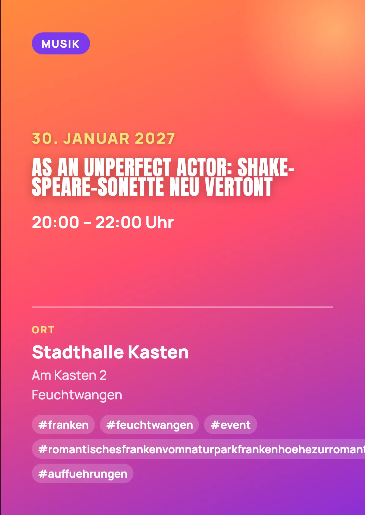 Veranstaltungsflyer