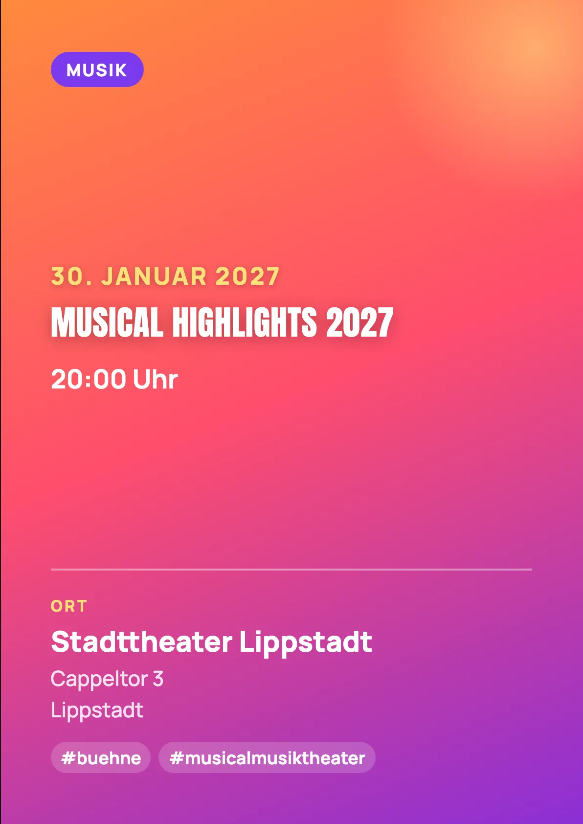 Veranstaltungsflyer