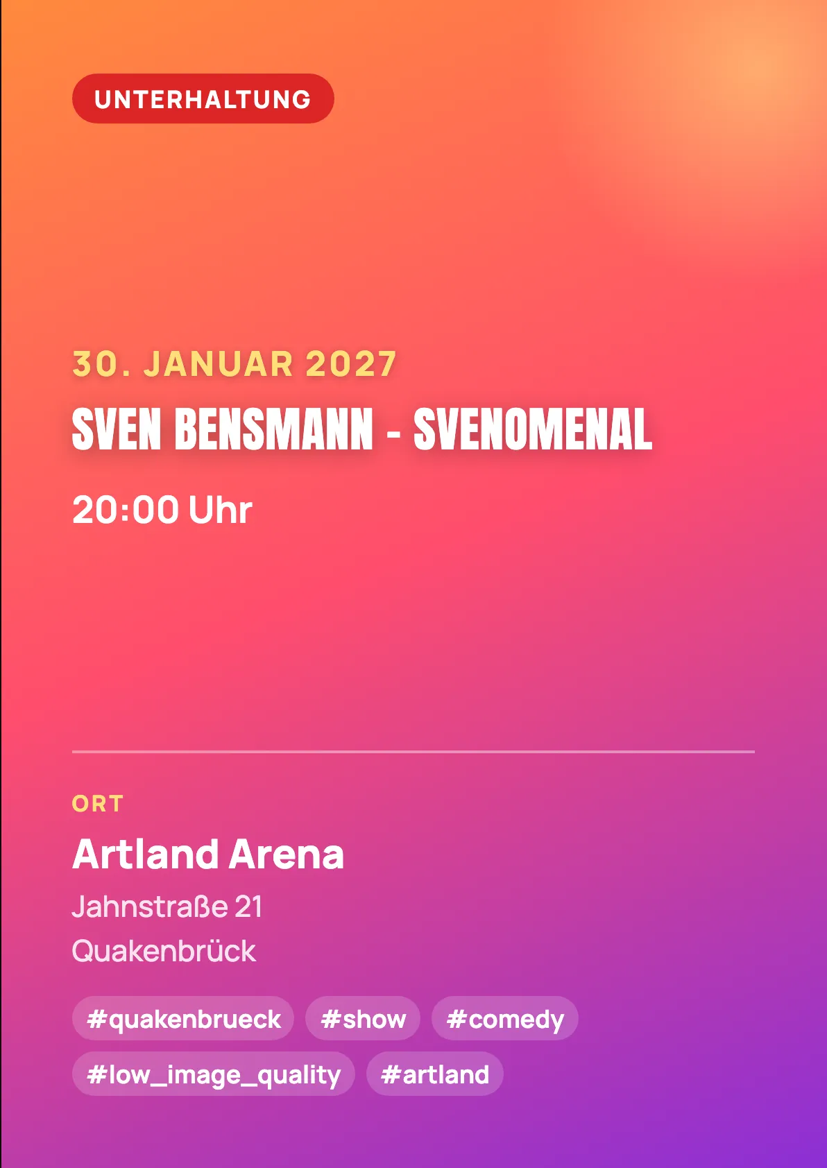 Veranstaltungsflyer