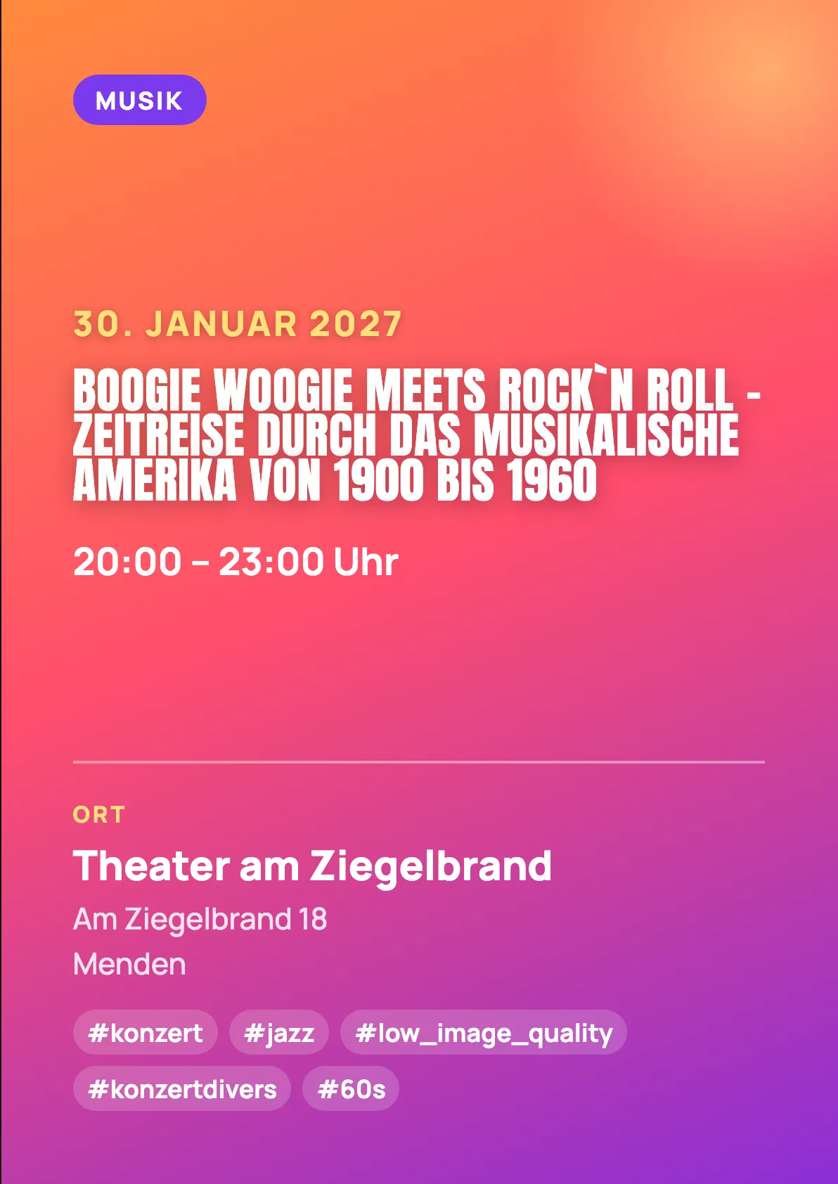 Veranstaltungsflyer