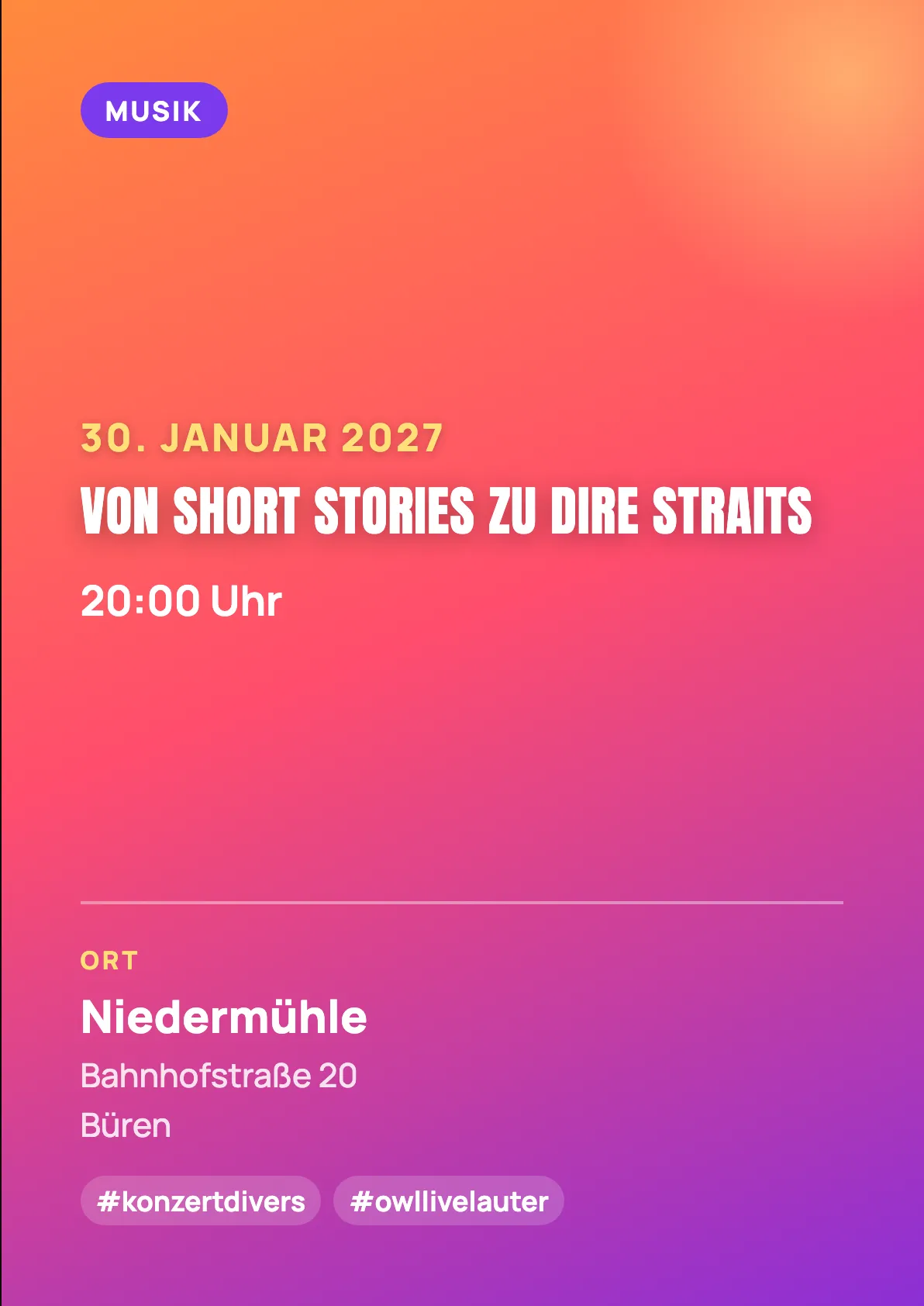 Veranstaltungsflyer