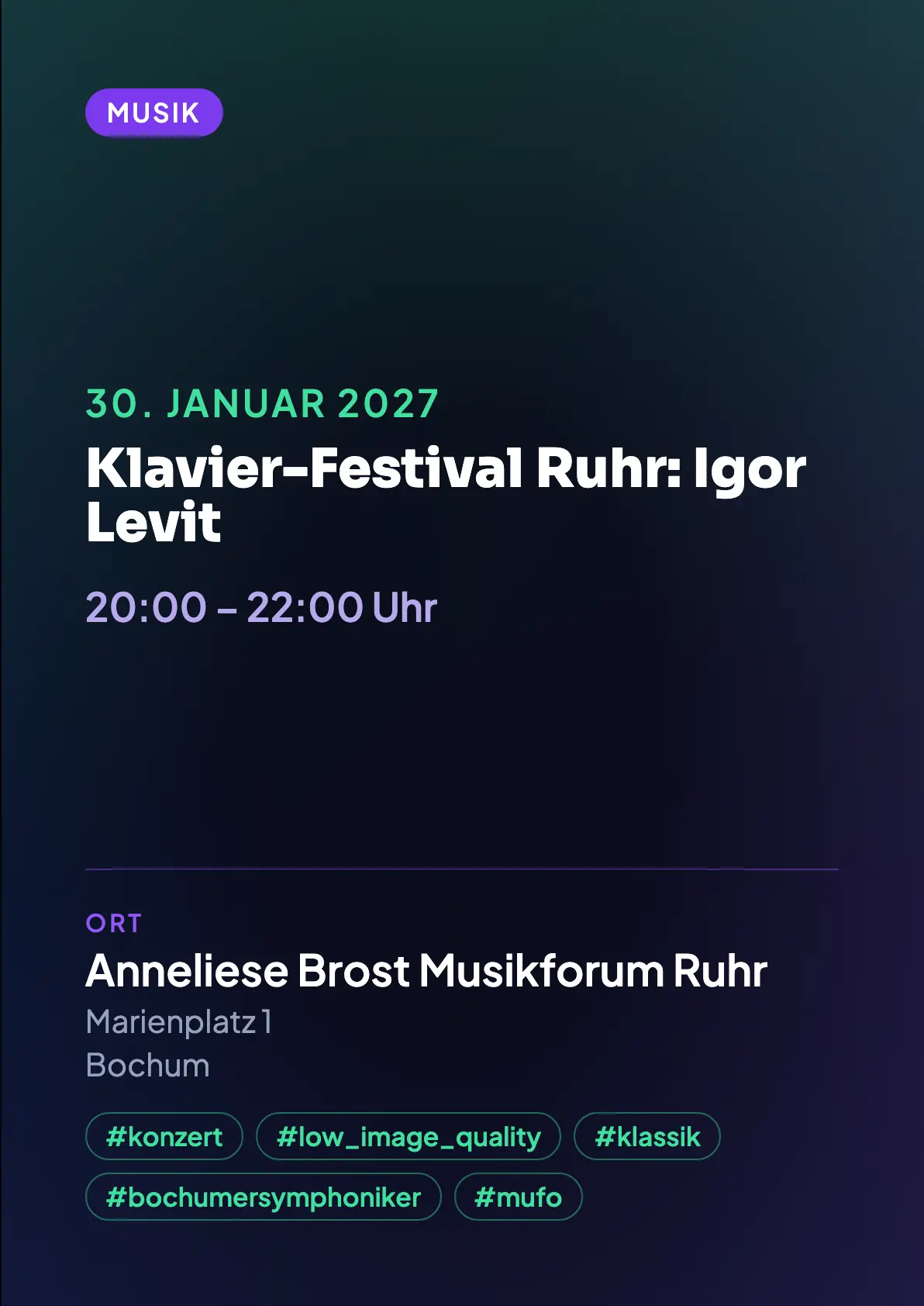 Veranstaltungsflyer