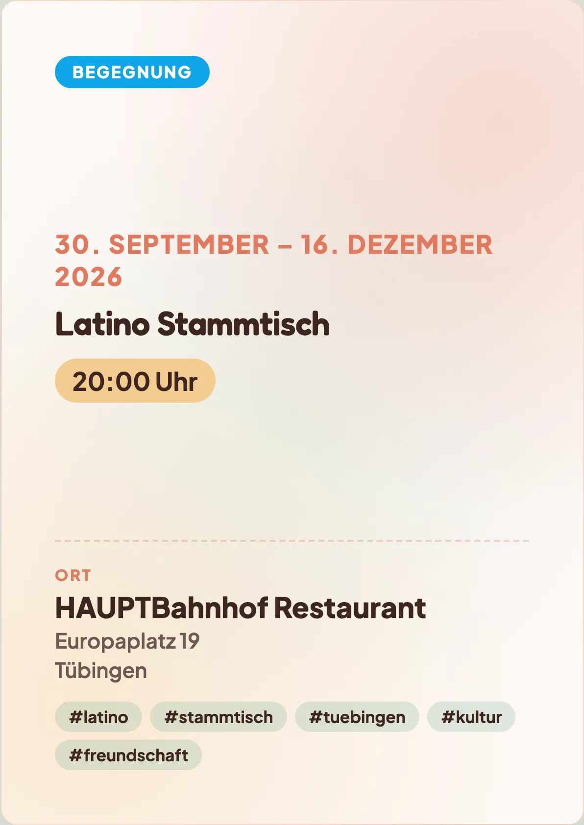 Veranstaltungsflyer