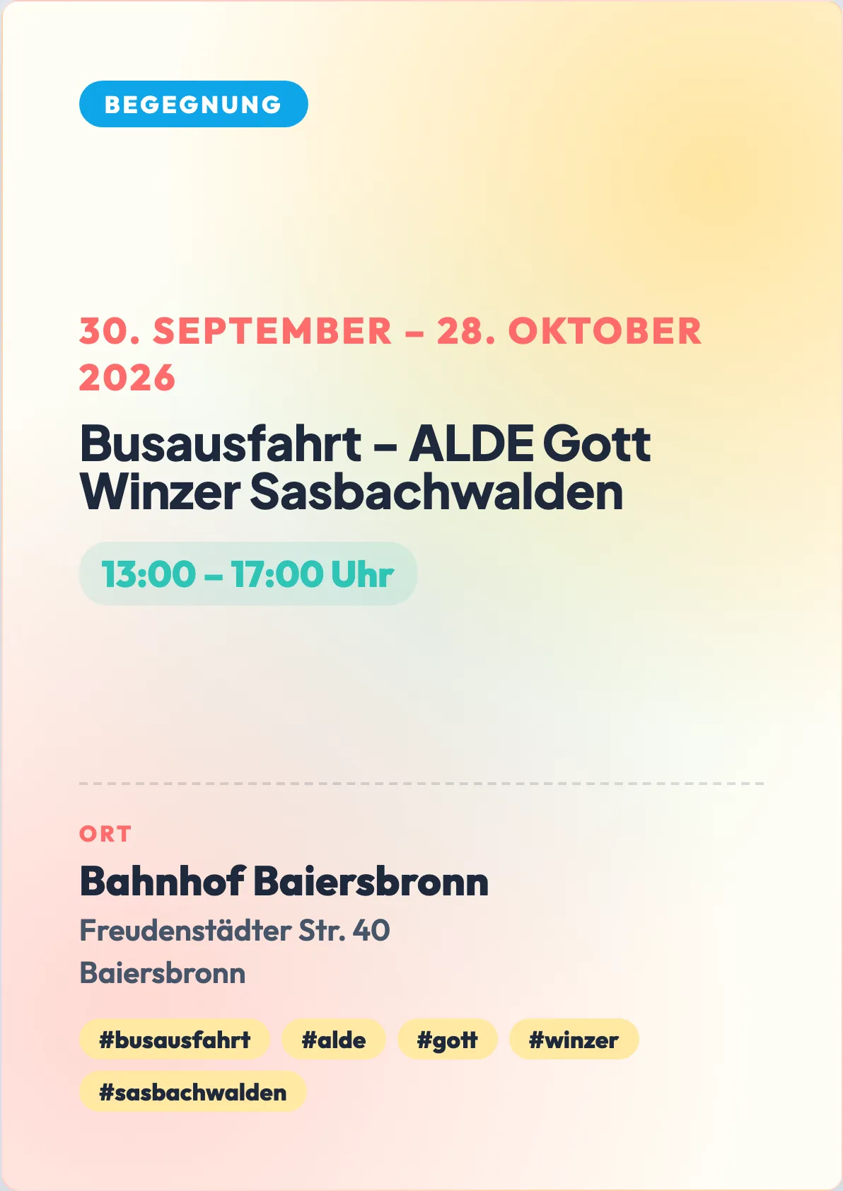 Veranstaltungsflyer