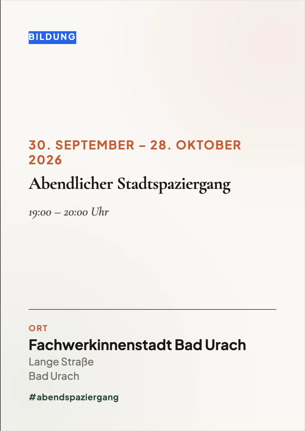 Veranstaltungsflyer