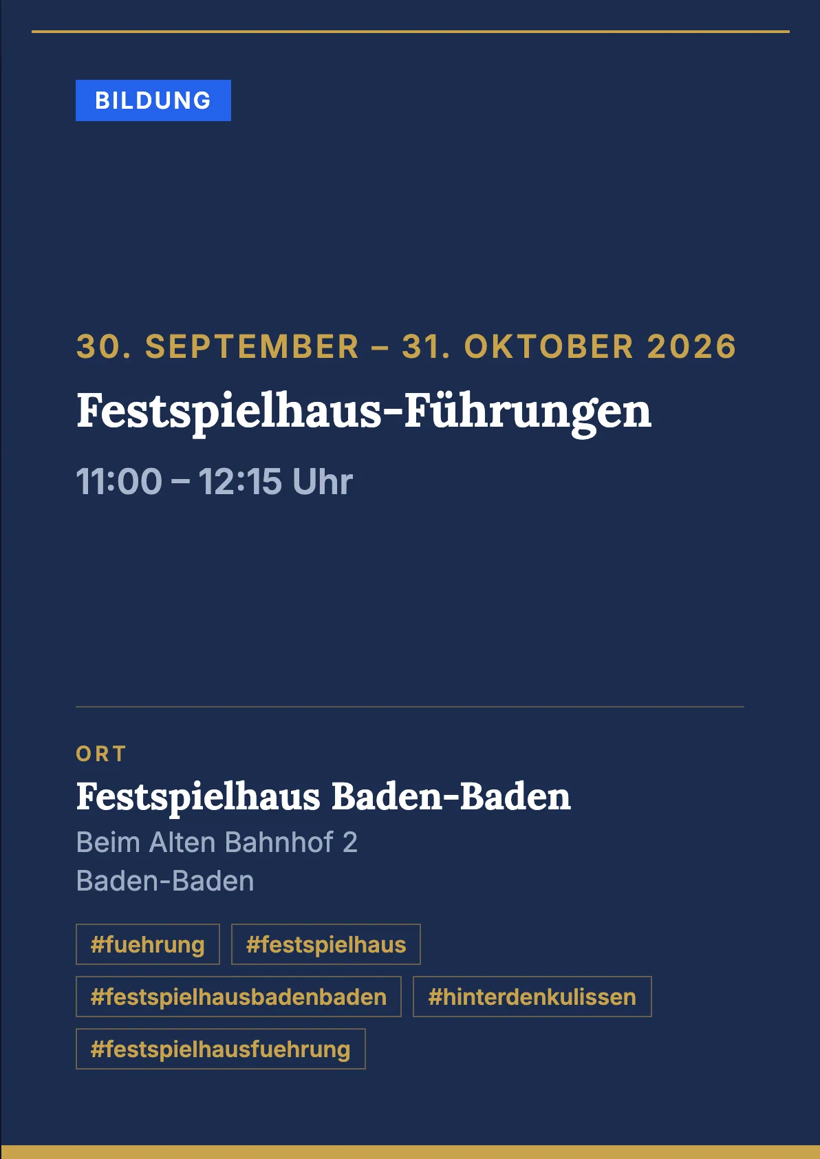 Veranstaltungsflyer