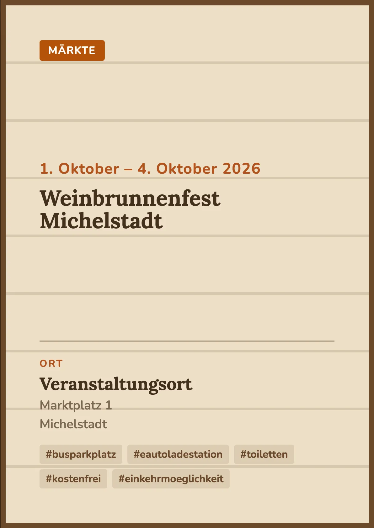 Veranstaltungsflyer