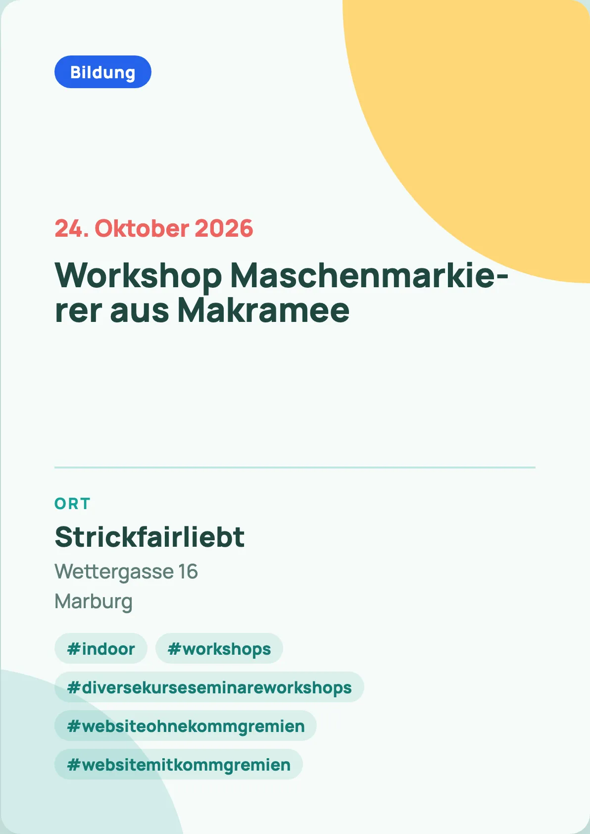 Veranstaltungsflyer