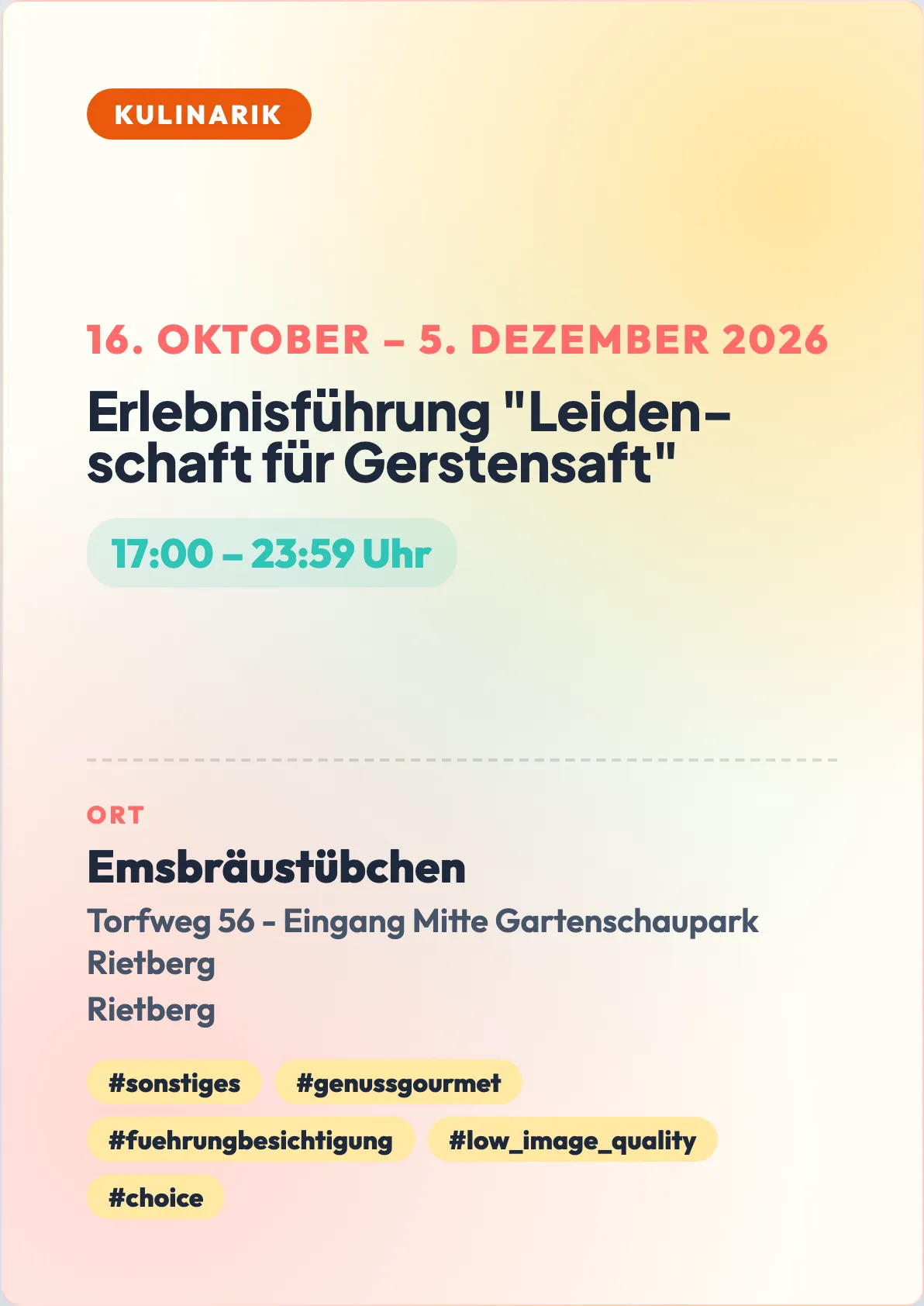 Veranstaltungsflyer