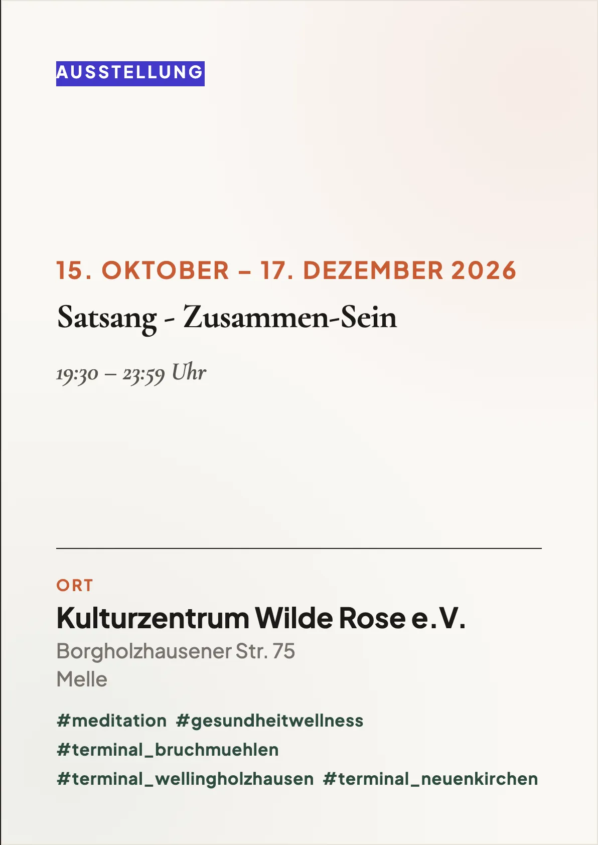 Veranstaltungsflyer